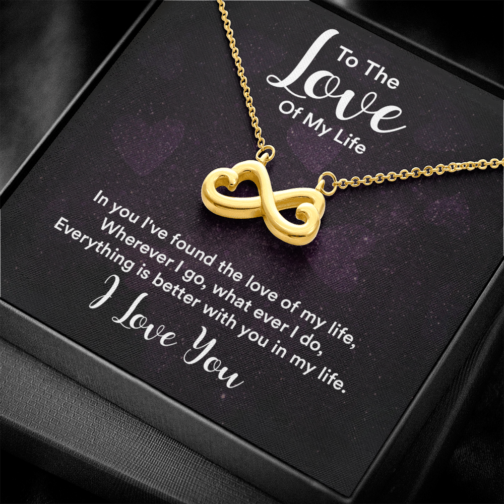 Infinity Heart Necklace For Love of Life