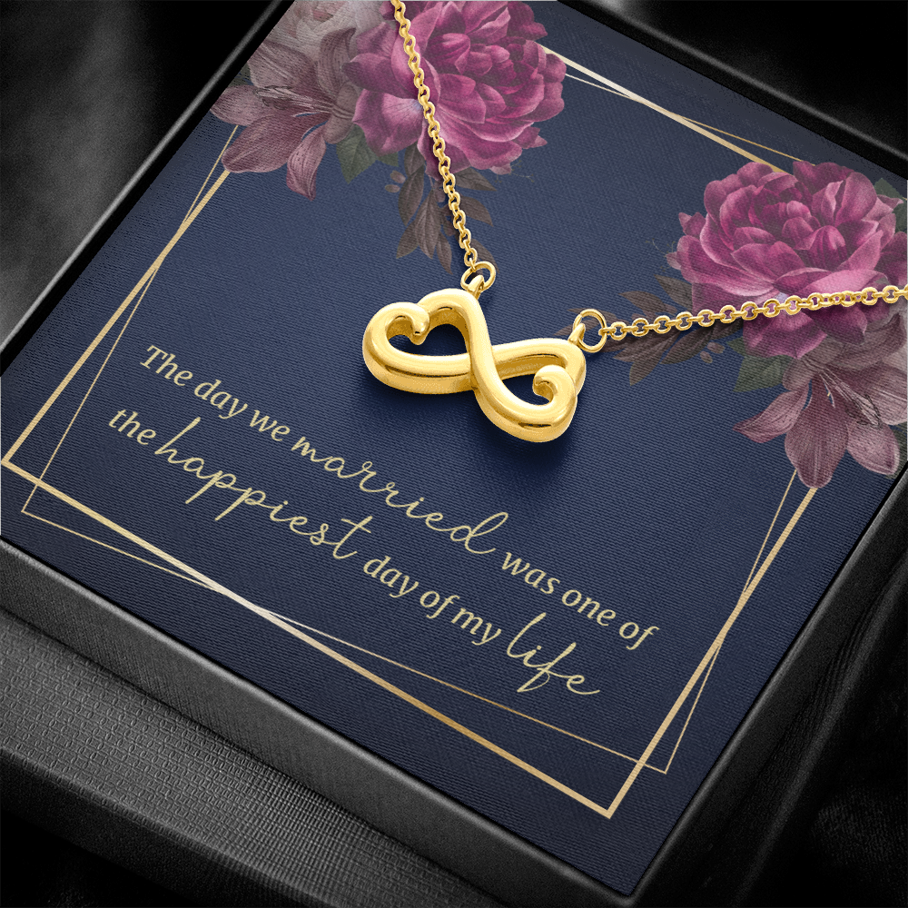Infinity Heart Necklace For Anniversary Gift