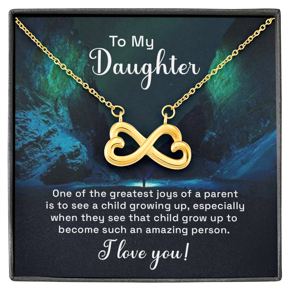 Infinity Heart Necklace For Daughter