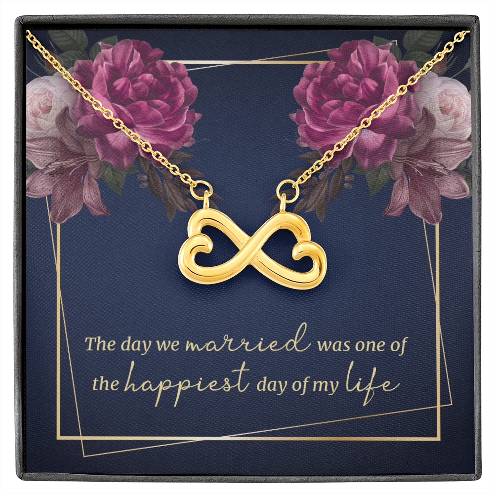 Infinity Heart Necklace For Anniversary Gift