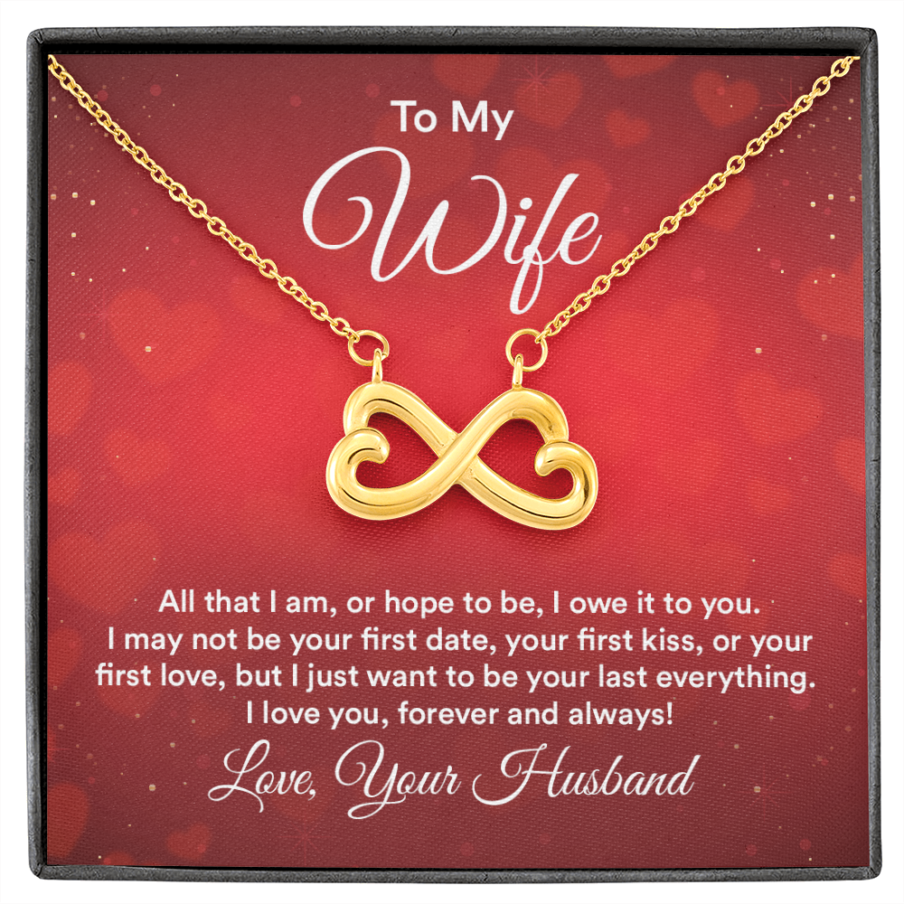 Infinity Heart Necklace For Wife