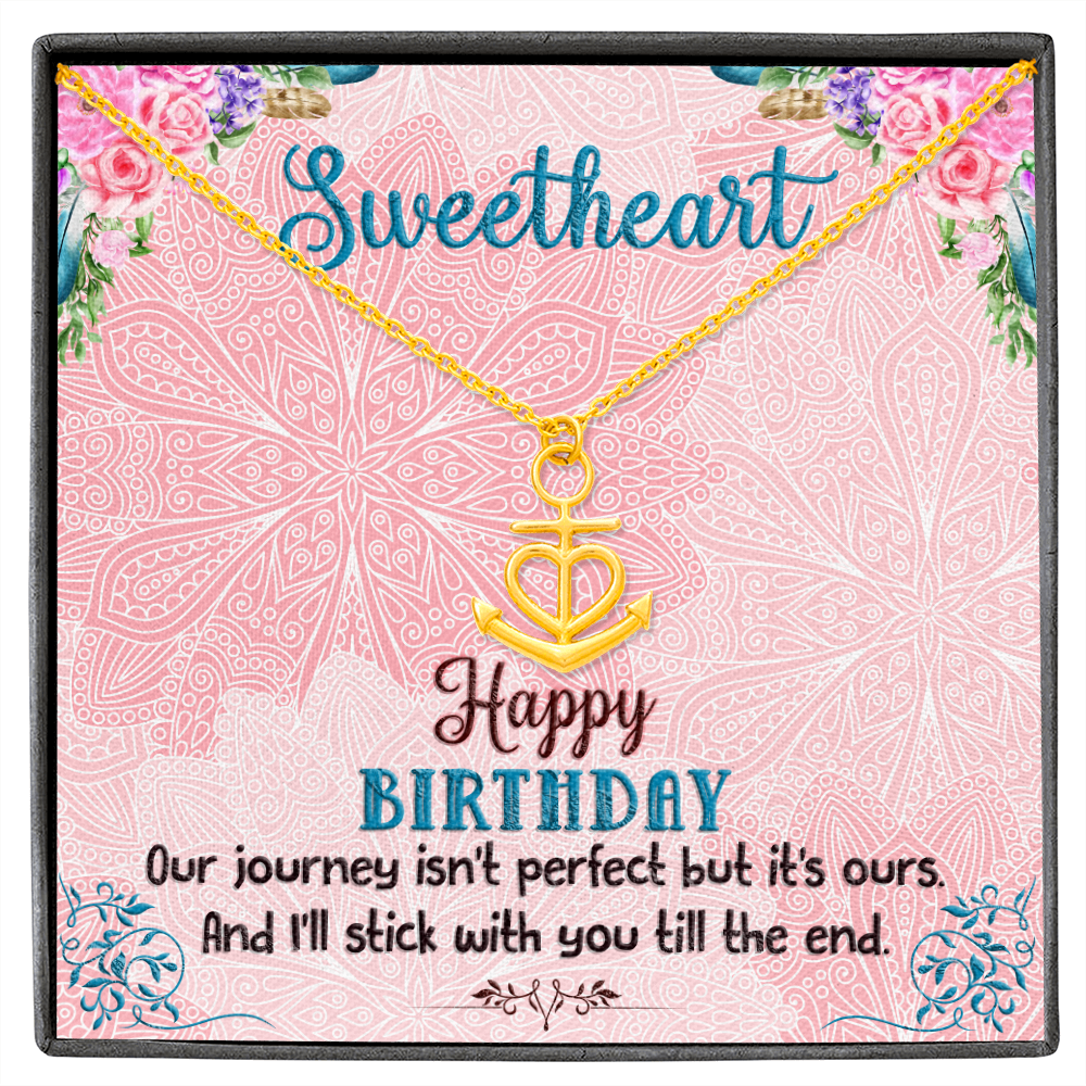 Anchor Necklace For Birthday Gift