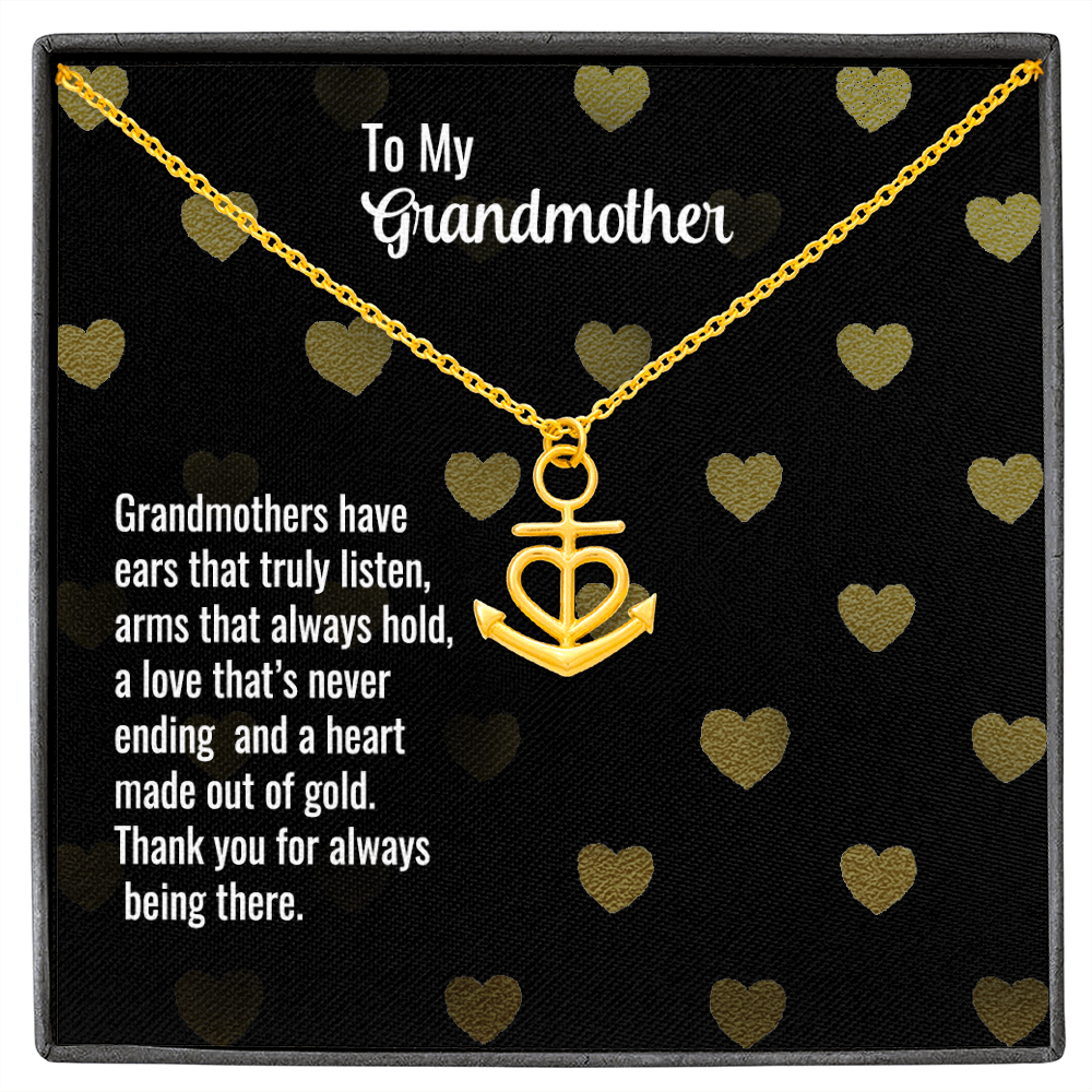 Anchor Necklace For Grandmother
