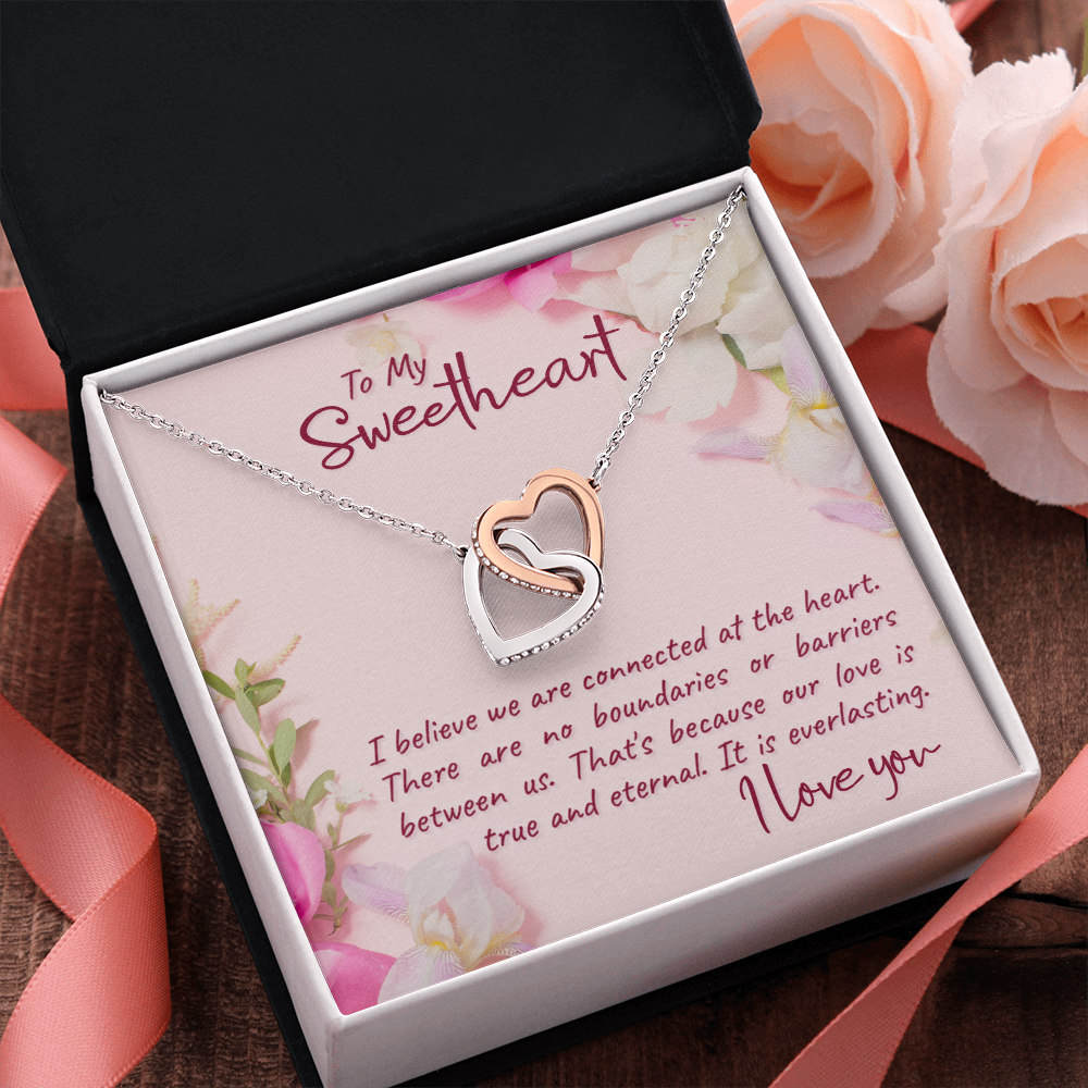 Interlocking Heart Necklace For Sweetheart