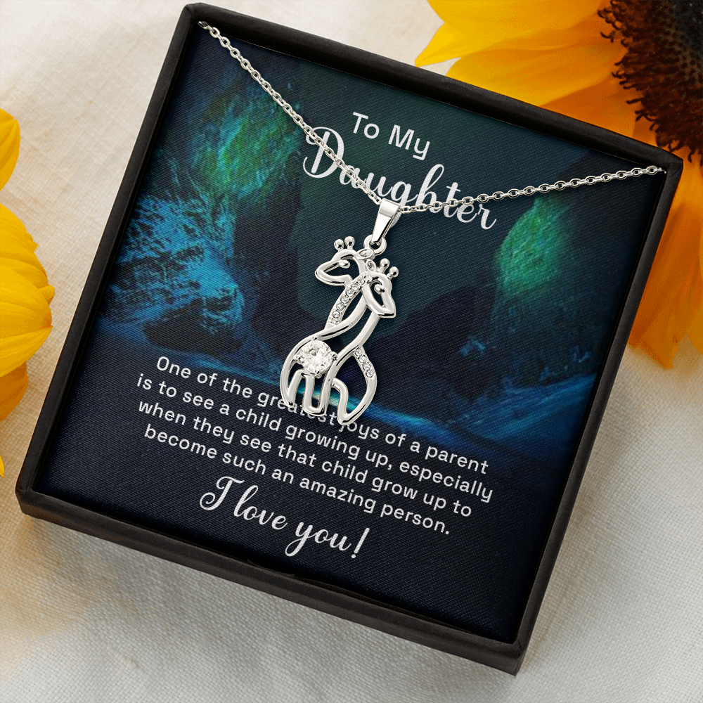 Giraffe Necklace For Daughter