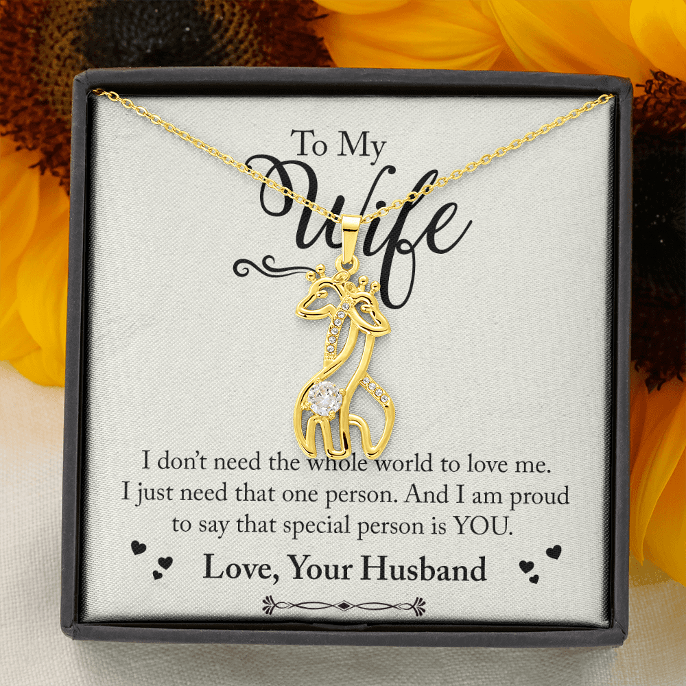 Giraffe Necklace For Wife