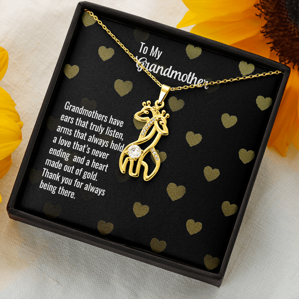 Giraffe Necklace For Grandmother