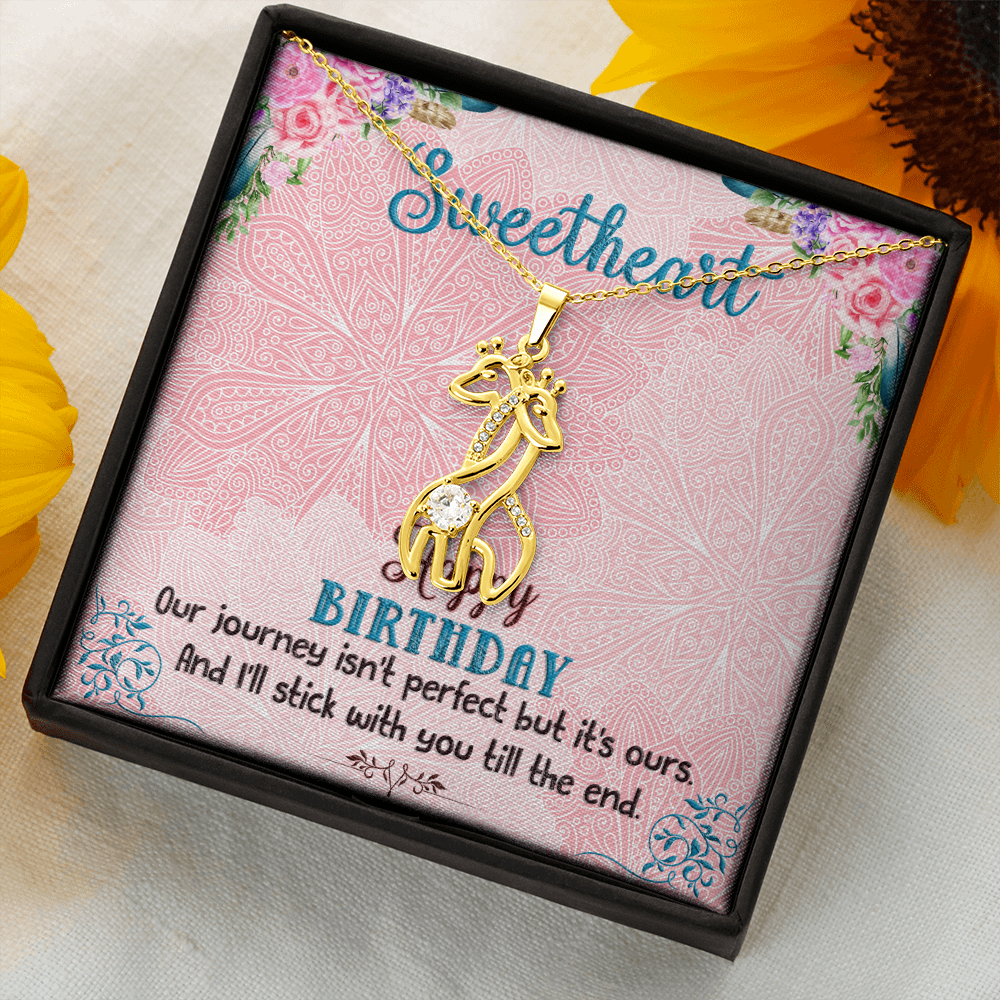 Giraffe Necklace For Birthday Gift
