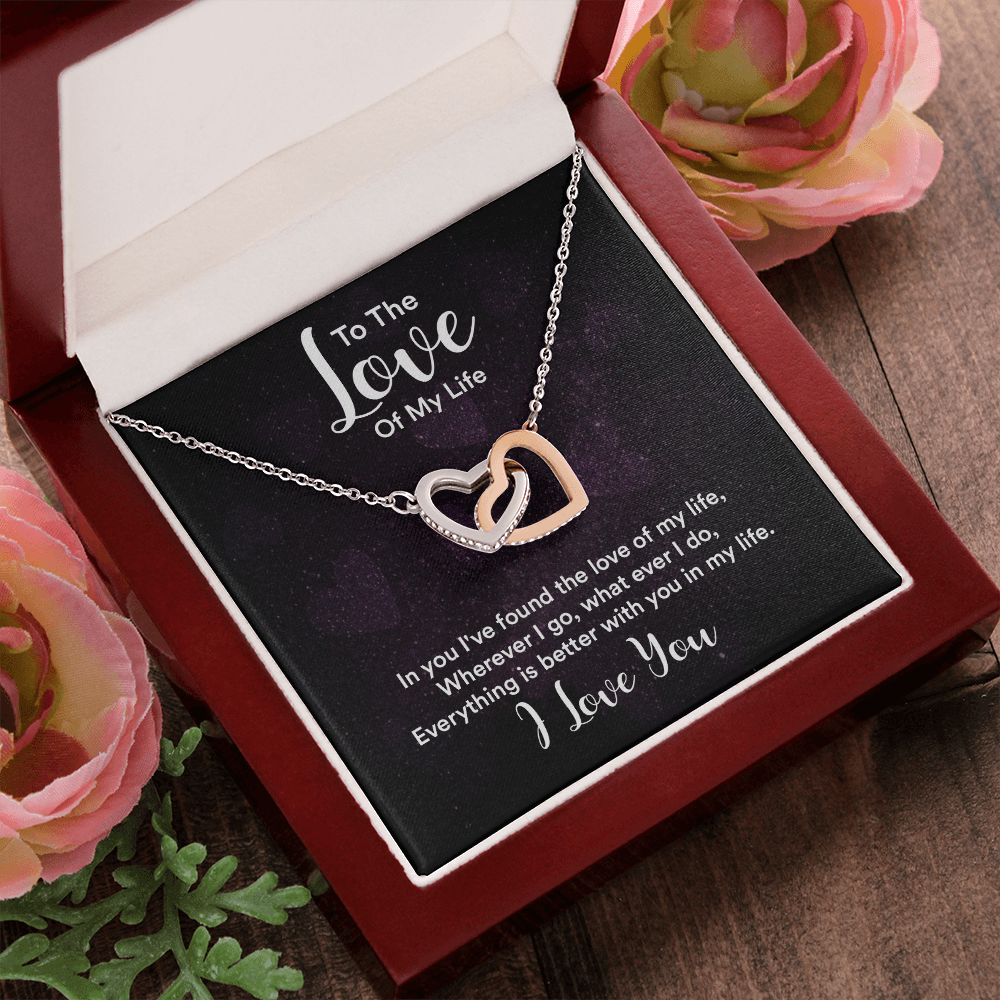 Interlocking Heart Necklace For Love of Life
