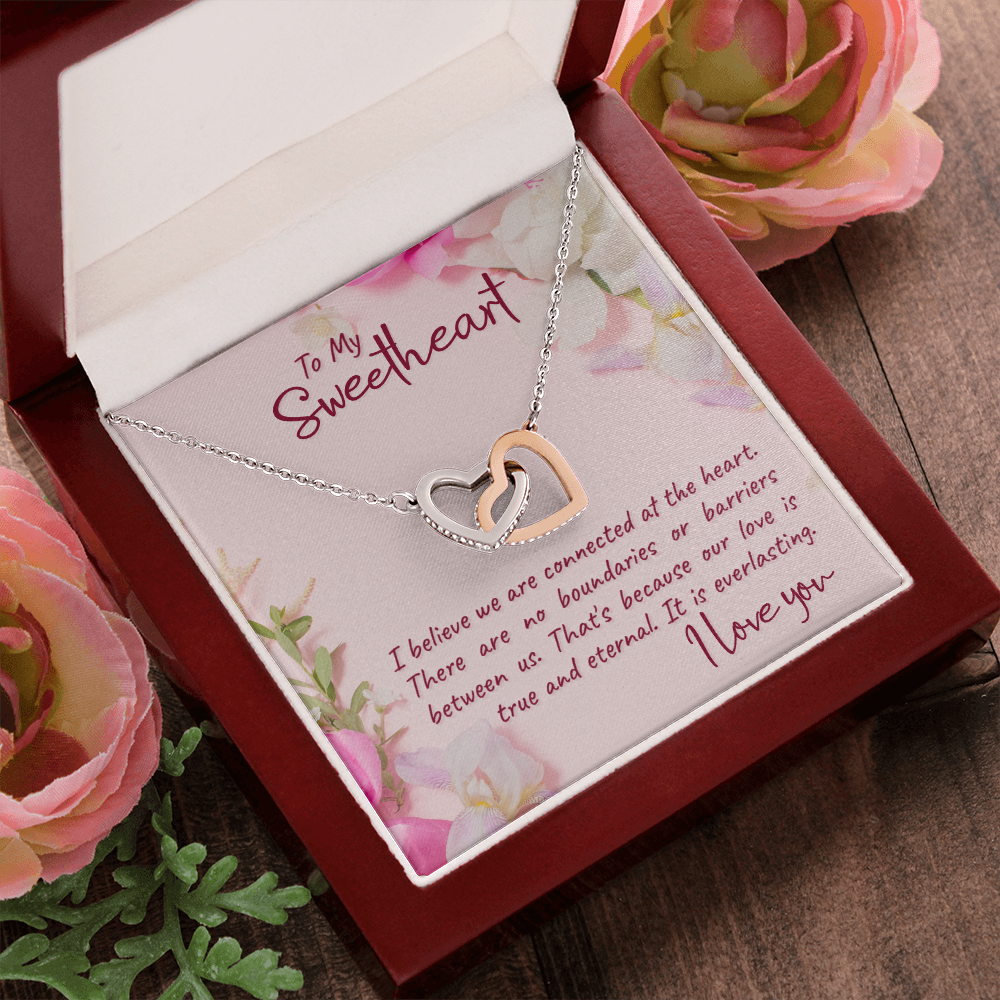 Interlocking Heart Necklace For Sweetheart