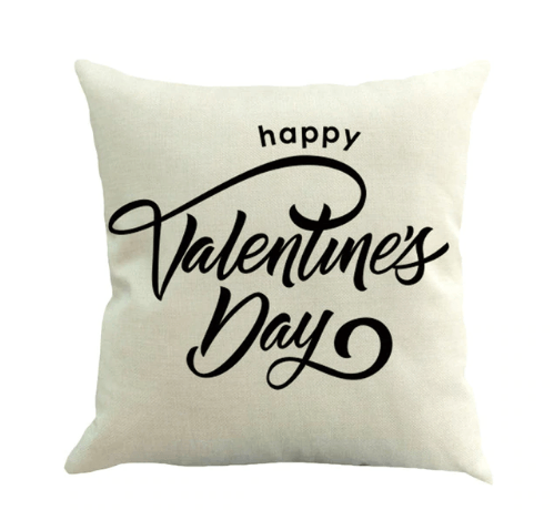 "Happy Valentine Day Cushion Cover I LOVE YOU"