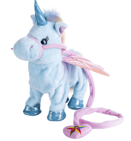 "35cm Electric Walking Unicorn Toy, Stuffed Toy with Electronic Mussic Toy  for Children"