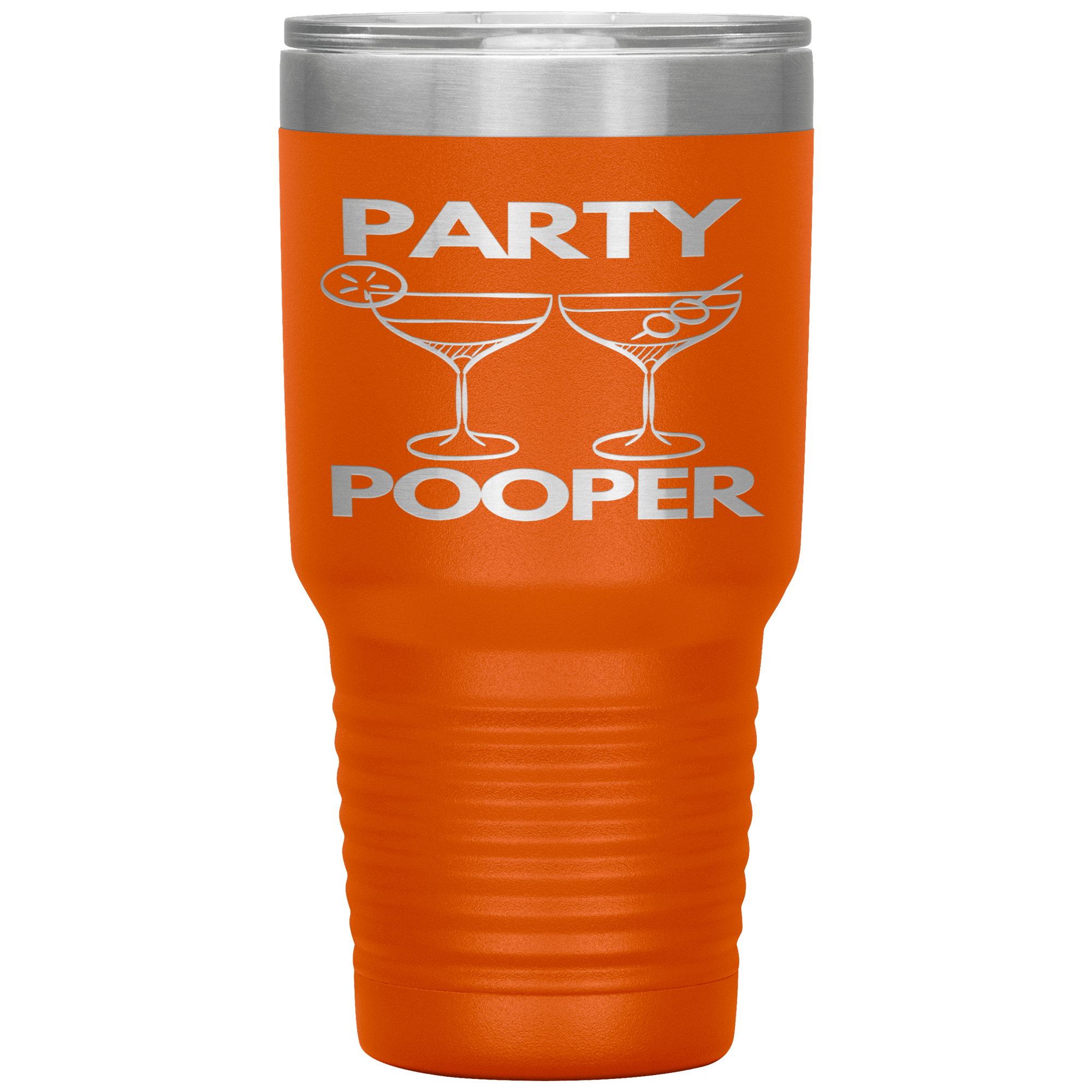 "PARTY POOPER"TUMBLER