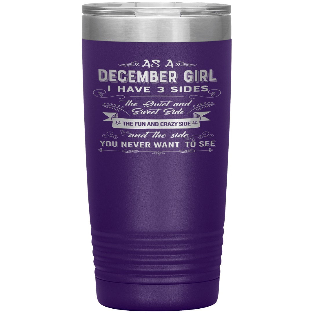 "December Girls 3 sides" Tumbler