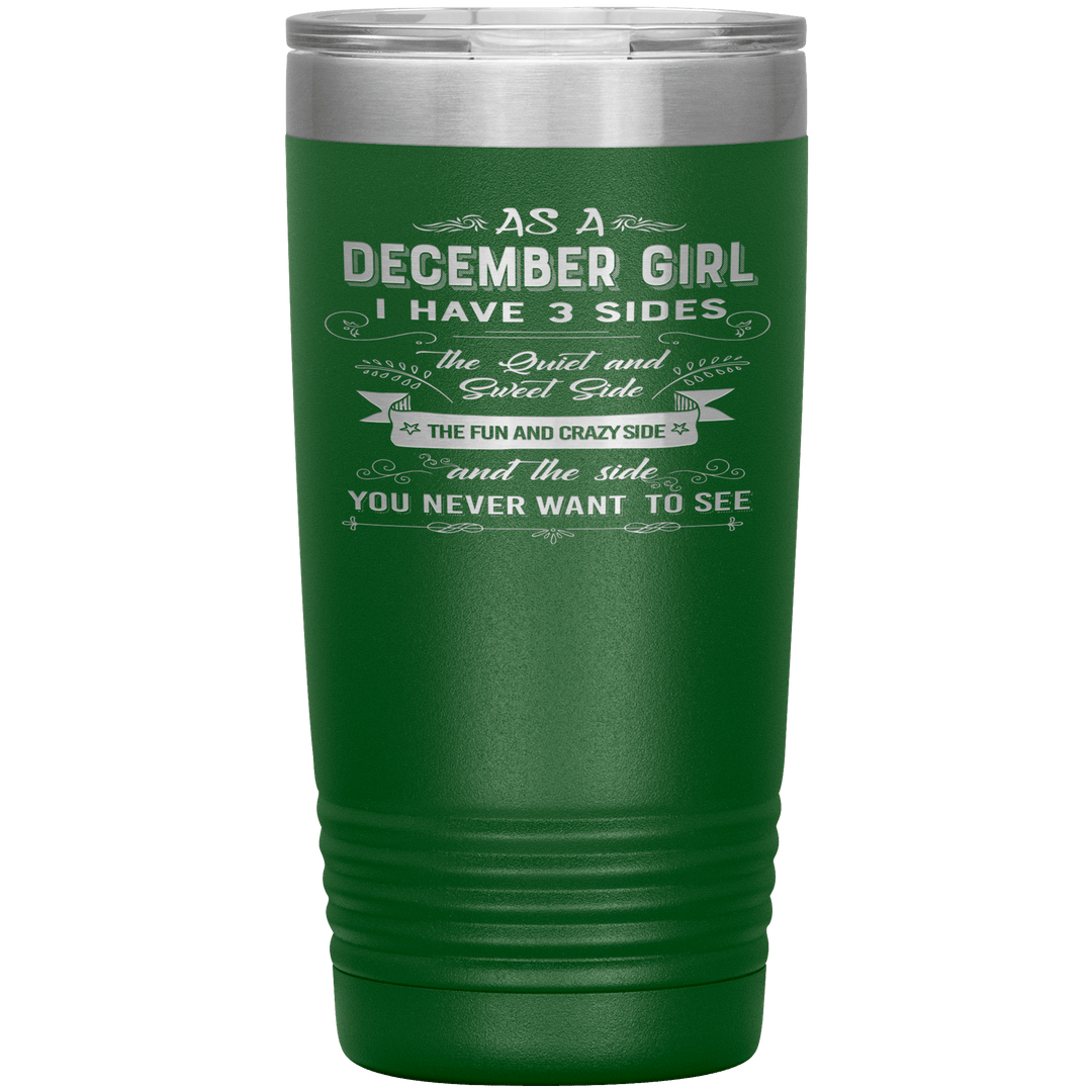 "December Girls 3 sides" Tumbler
