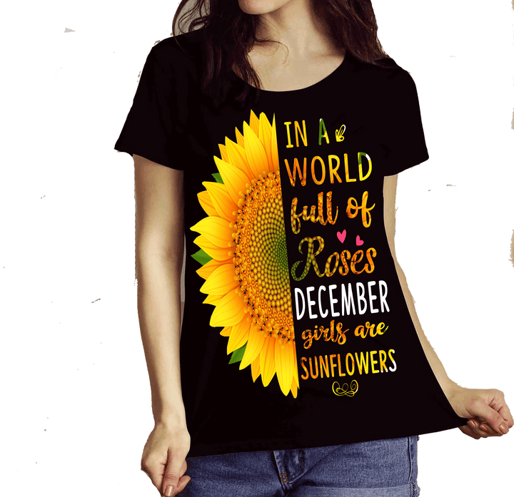 "December Combo (Sunflower And 3 Sides)" Pack of 2 Shirts