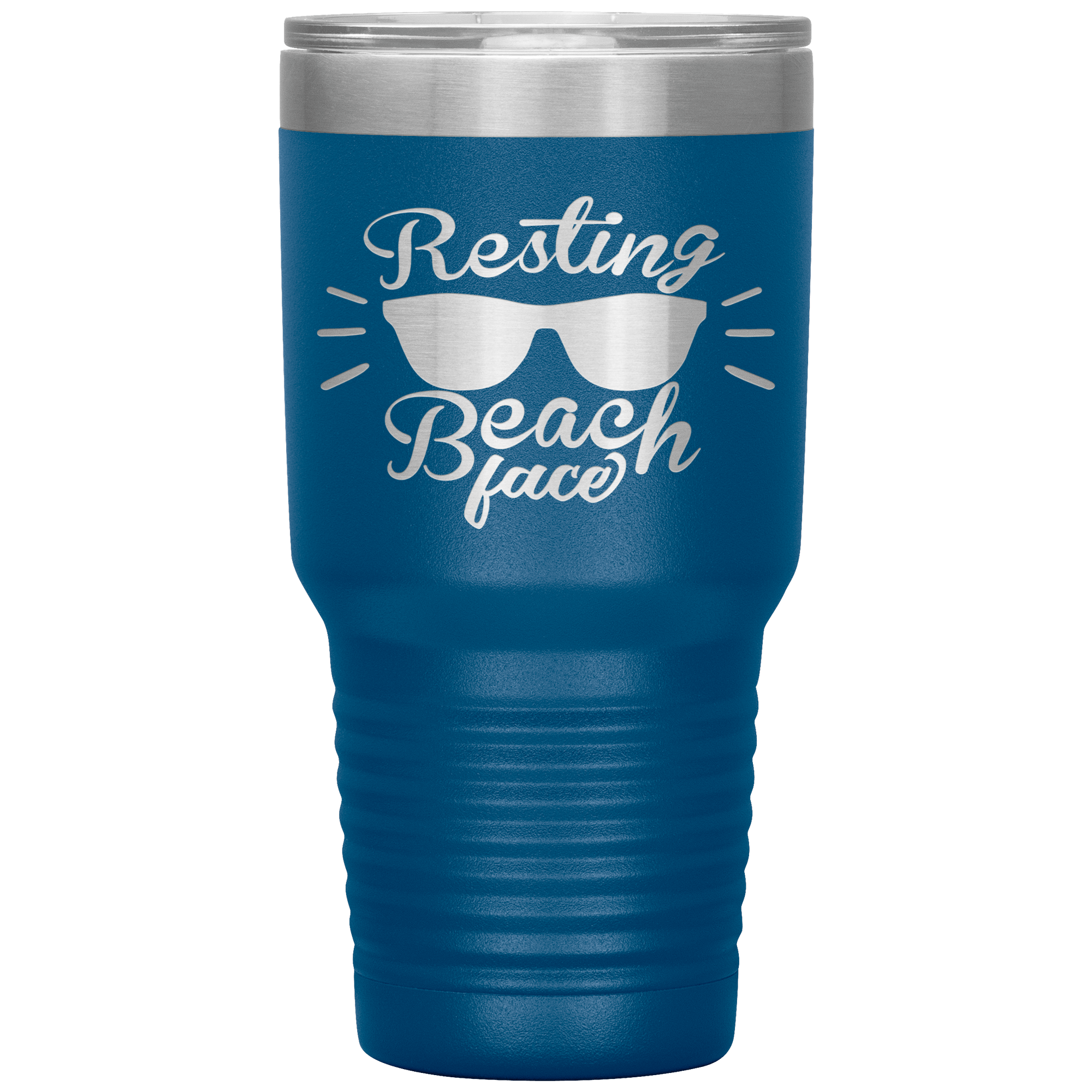 "RESTING BEACH FACE" Tumbler