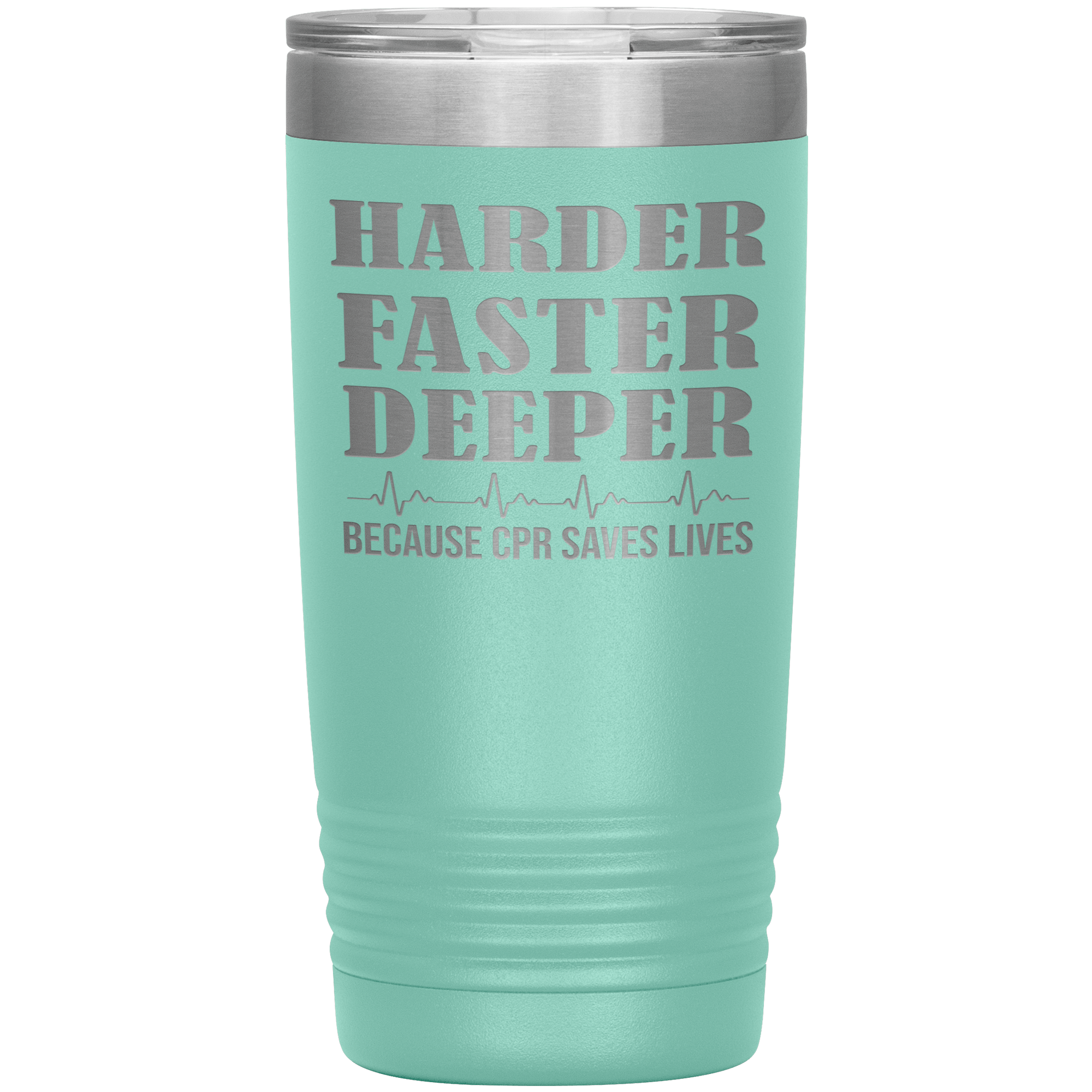 "HARDER FASTER DEEPER"TUMBLER