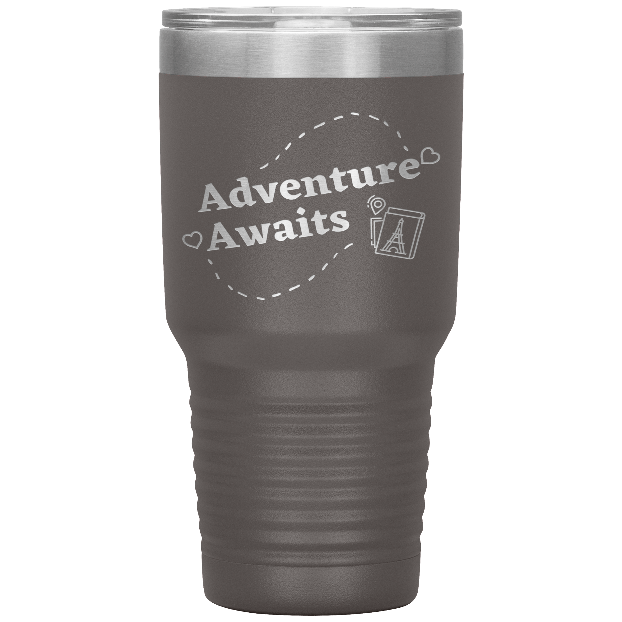 "ADVENTURE AWAITS"Tumbler