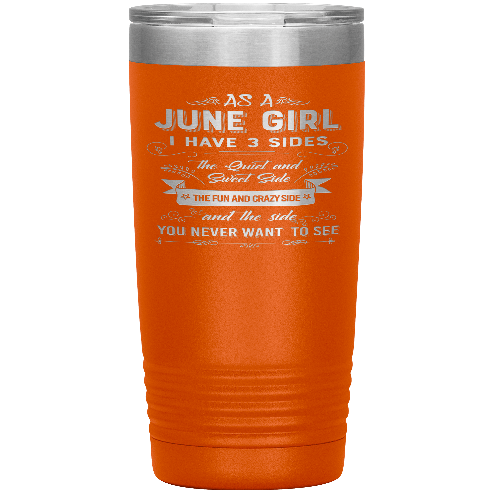 "June Girls 3 Sides" Tumbler