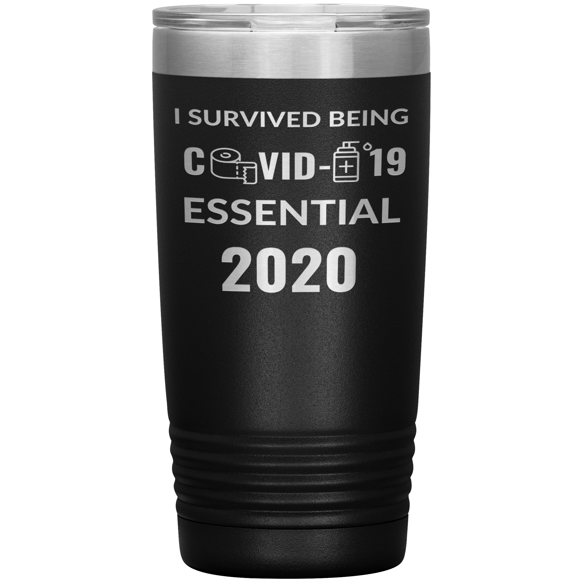 "I SURVIVED COVID-19 ESSENTIAL 2020"TUMBLER