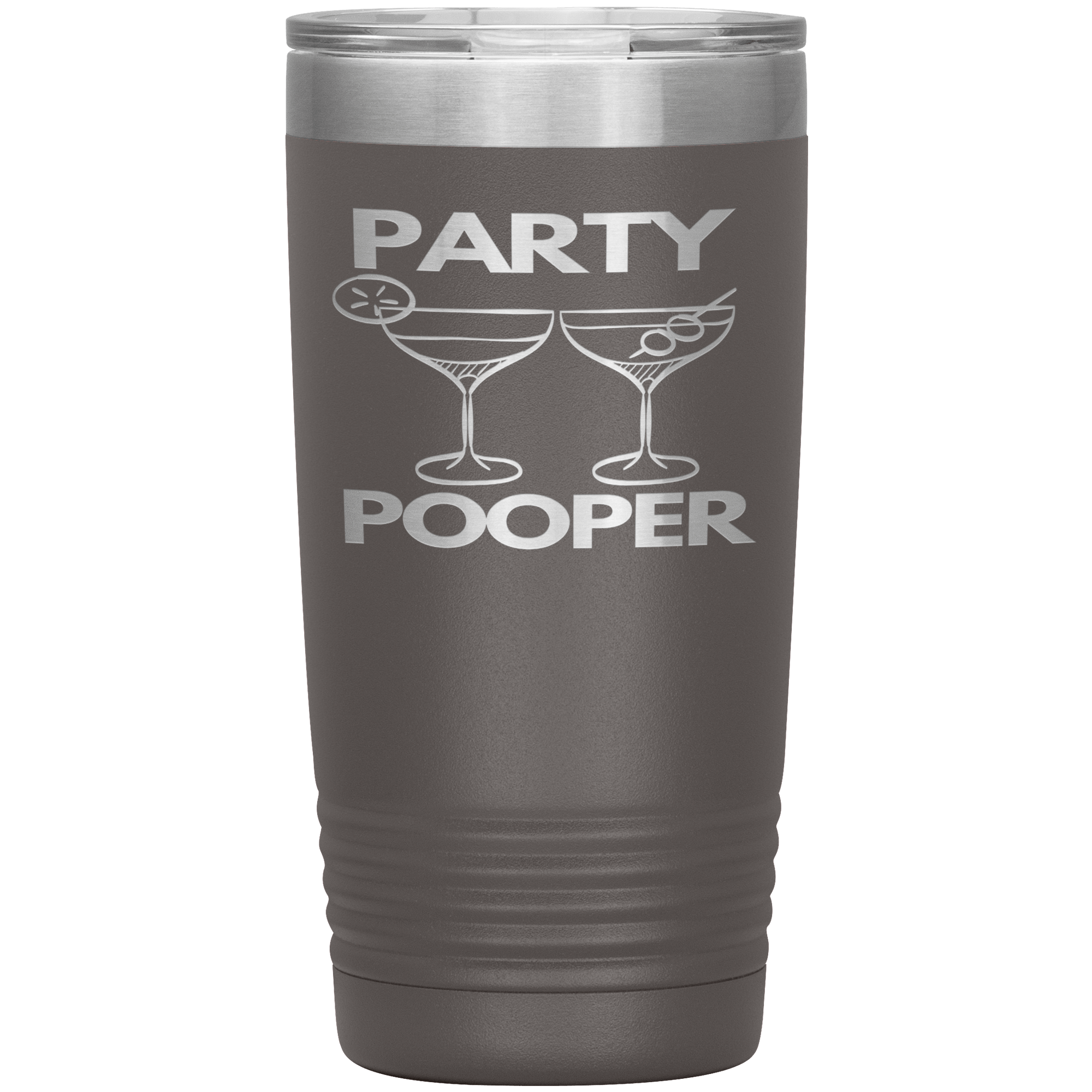 "PARTY POOPER"TUMBLER