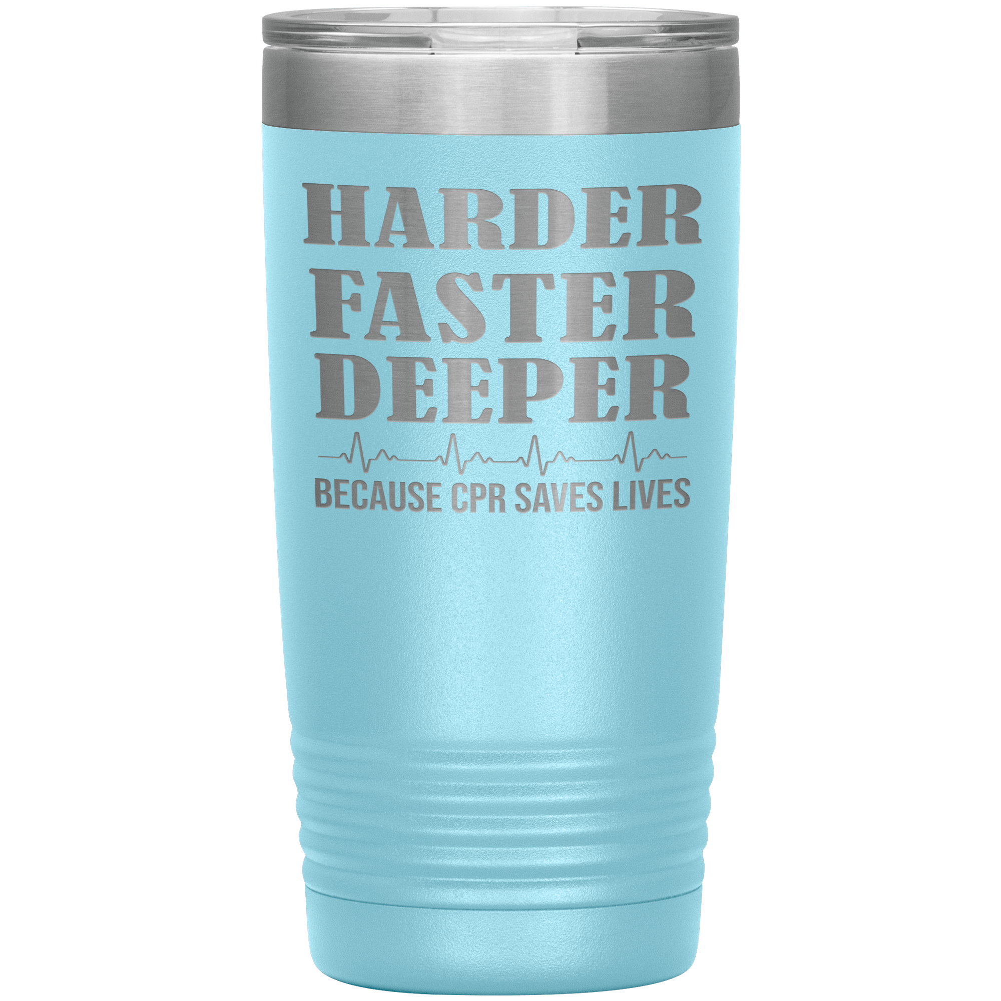 "HARDER FASTER DEEPER"TUMBLER