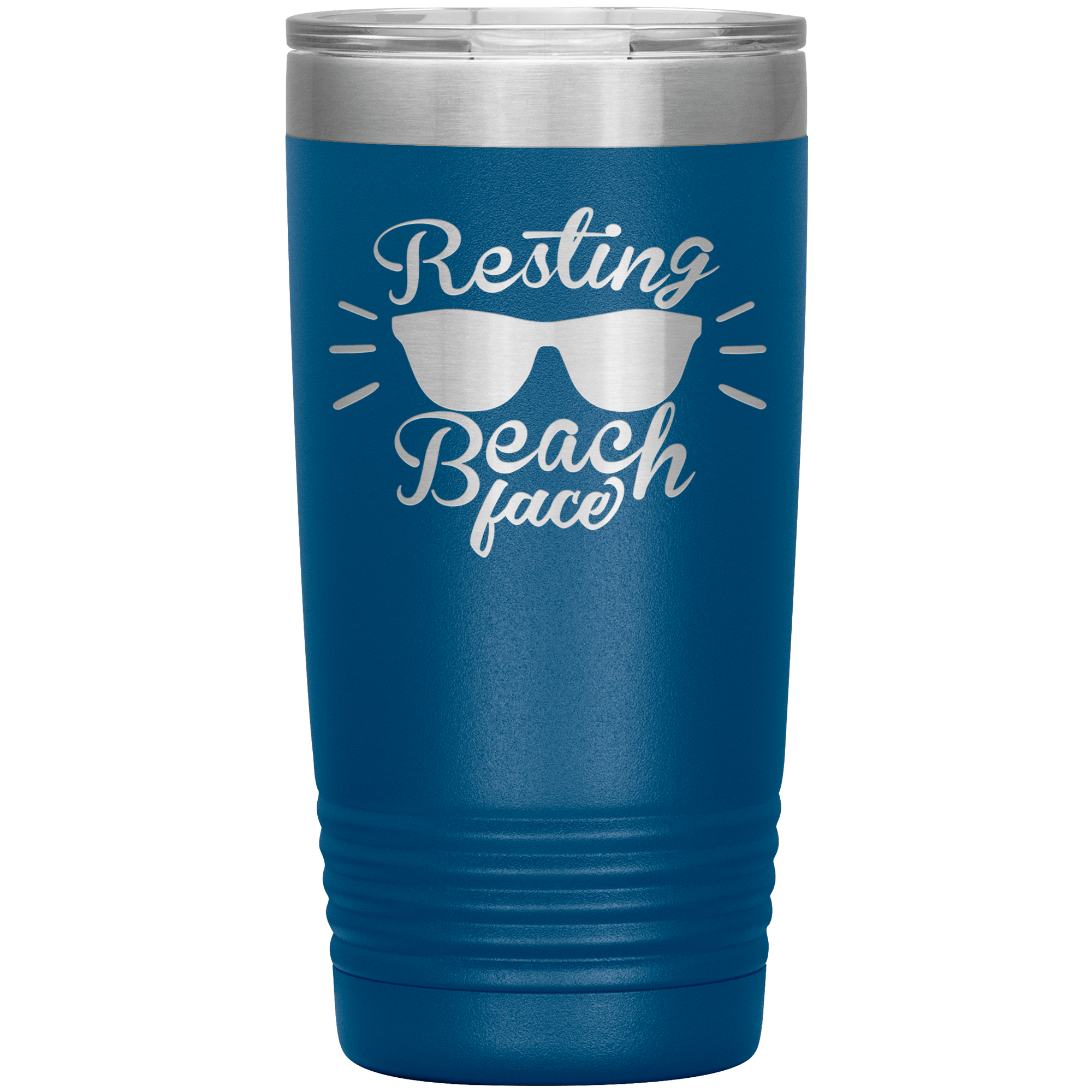 "RESTING BEACH FACE" Tumbler