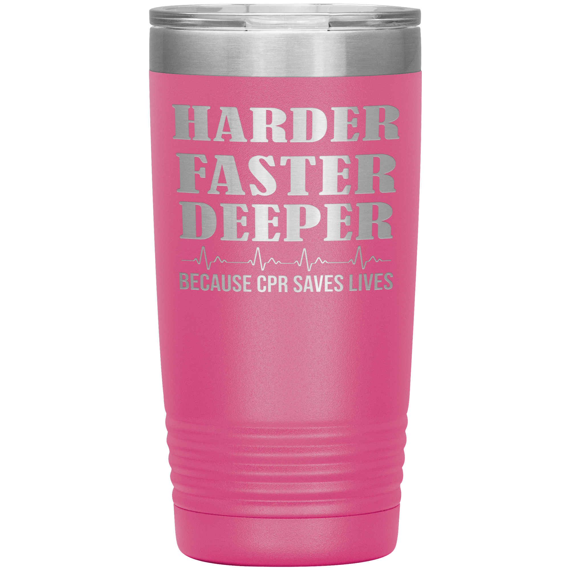 "HARDER FASTER DEEPER"TUMBLER