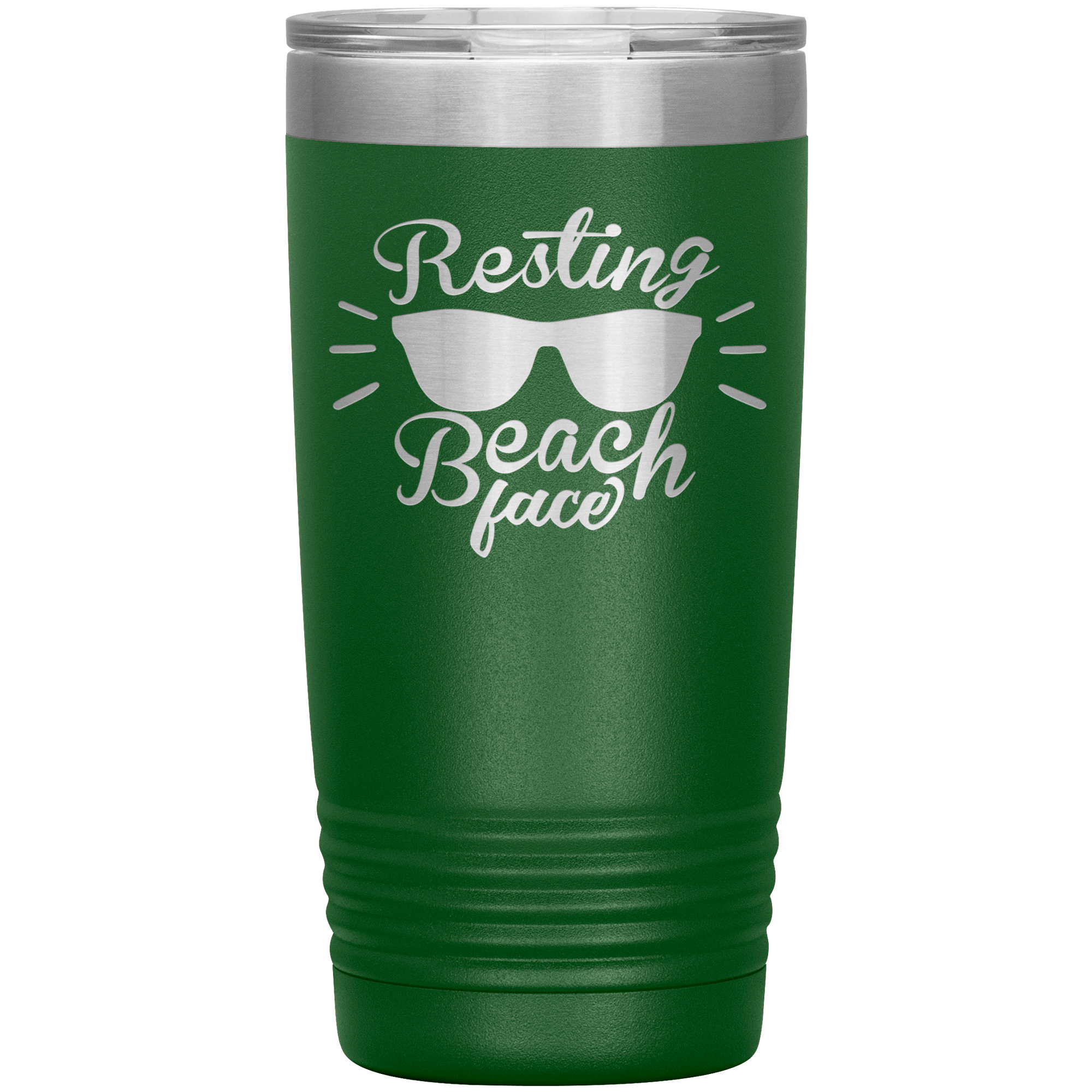 "RESTING BEACH FACE" Tumbler