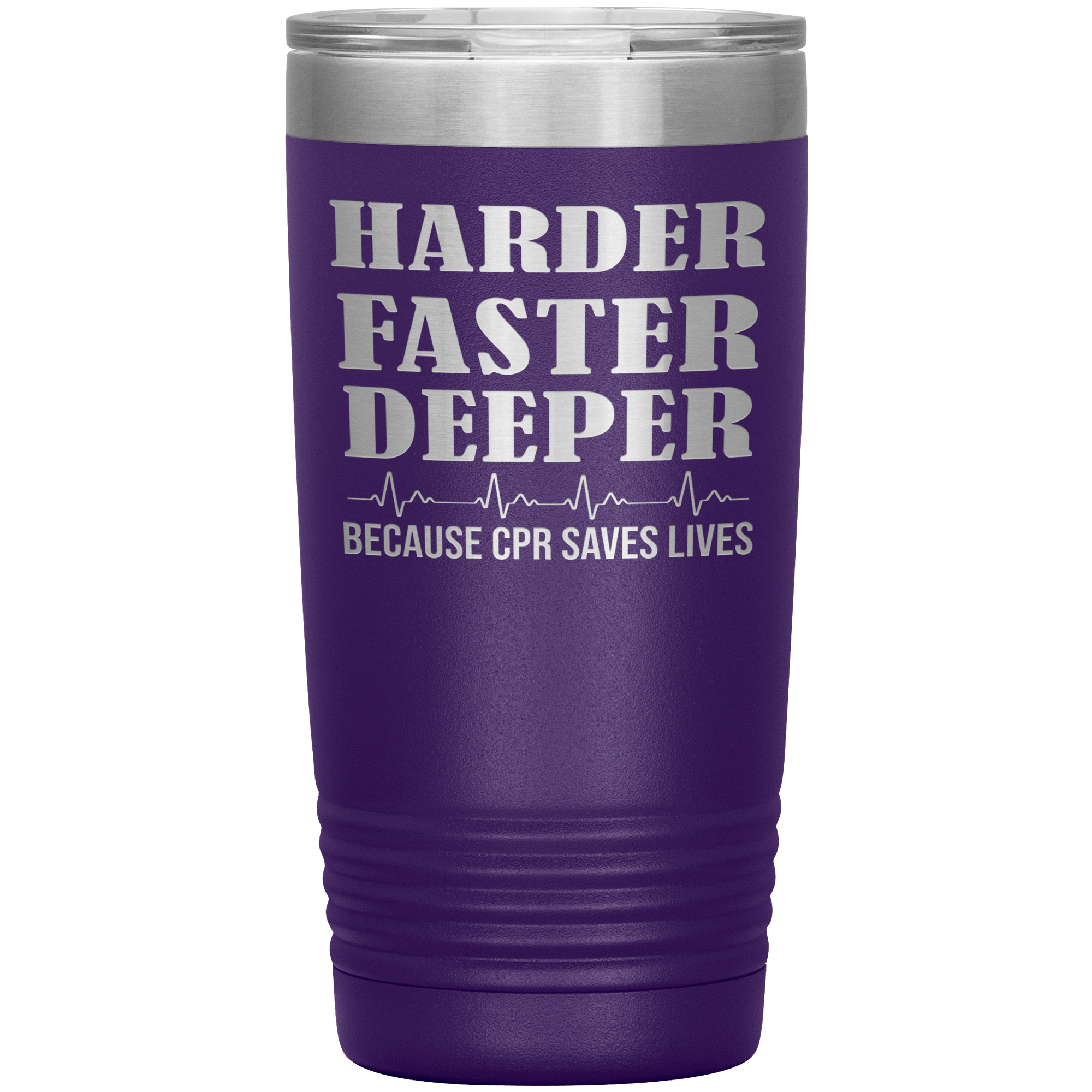 "HARDER FASTER DEEPER"TUMBLER