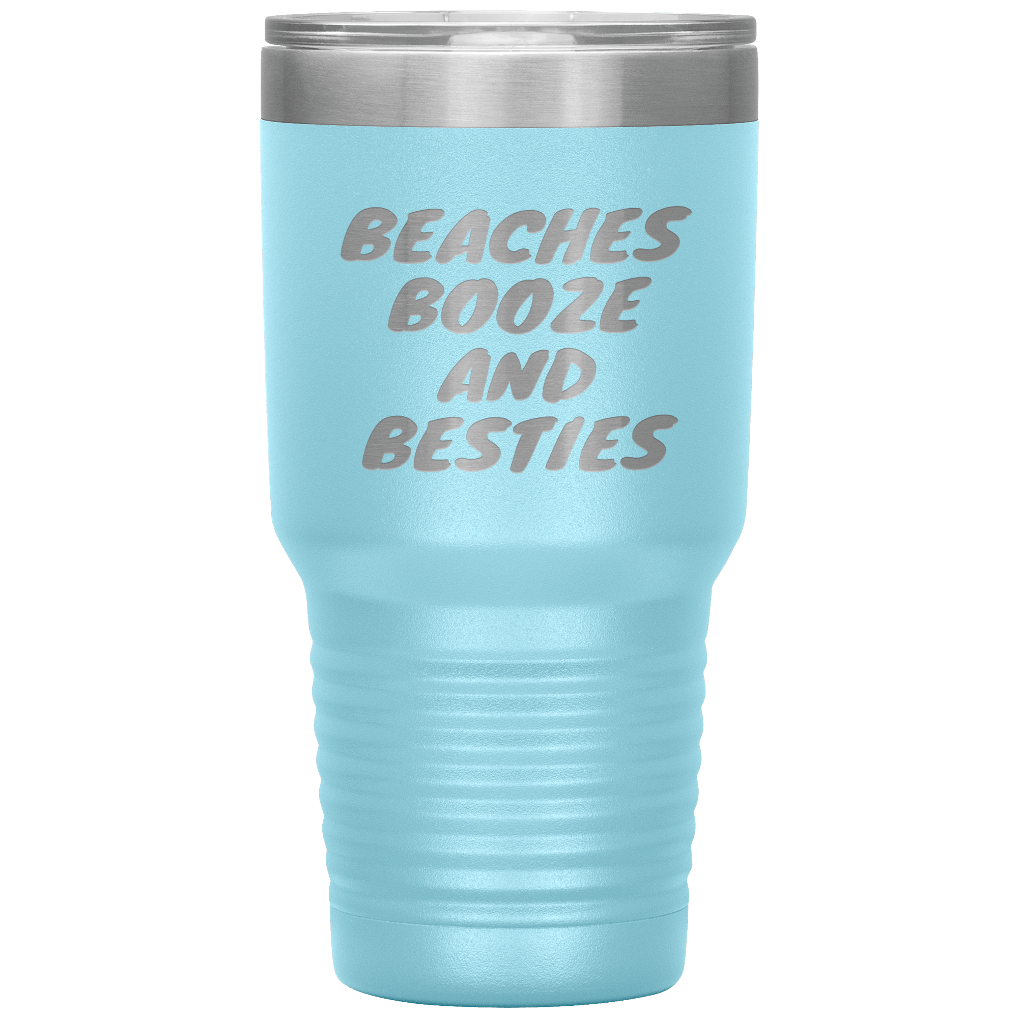 "Beaches Booze And Besties" Tumbler