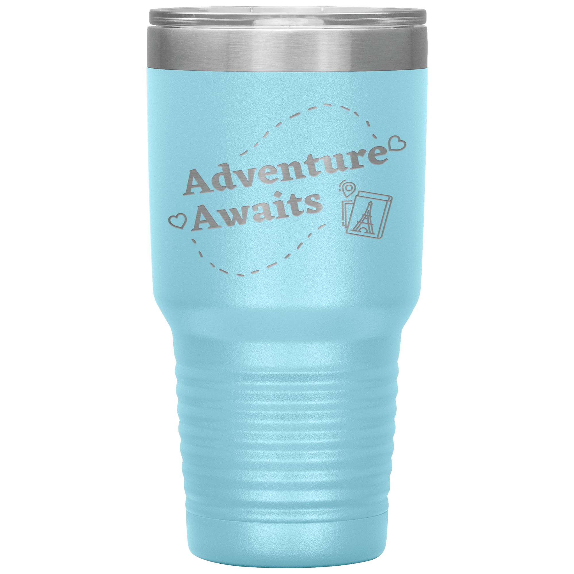 "ADVENTURE AWAITS"Tumbler