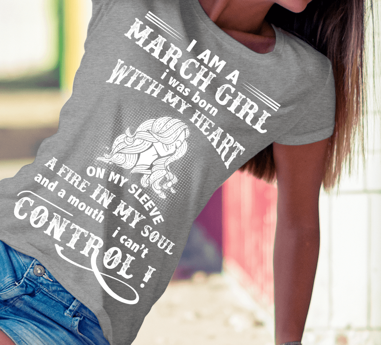 "Good Birthday Vibes For March Born Girls" Pack Of 6 Shirts