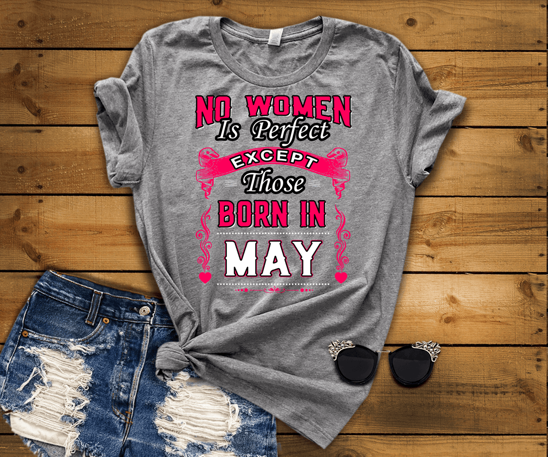 "Good Birthday Vibes For May Born Girls" Pack Of 6 Shirts