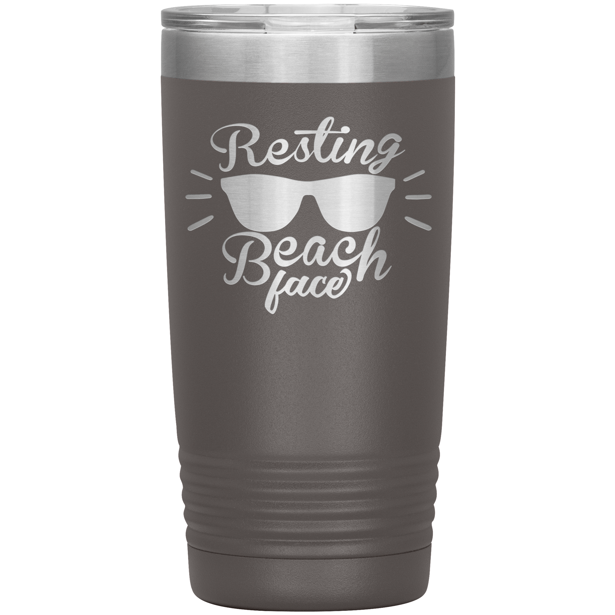 "RESTING BEACH FACE" Tumbler