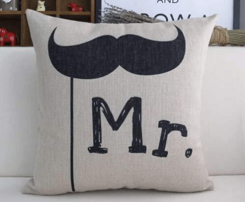 "Mrs.-Mr marriage Valentine's Day Gift Lovers Cushions"