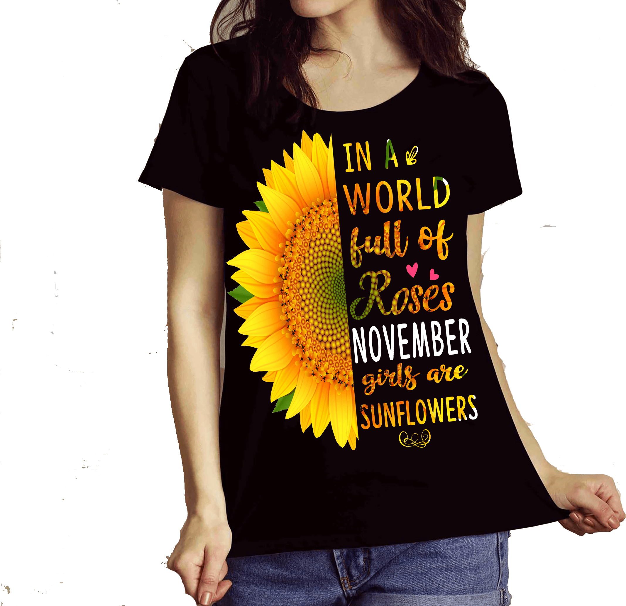 "November Combo (Sunflower And 3 Sides)" Pack of 2 Shirts