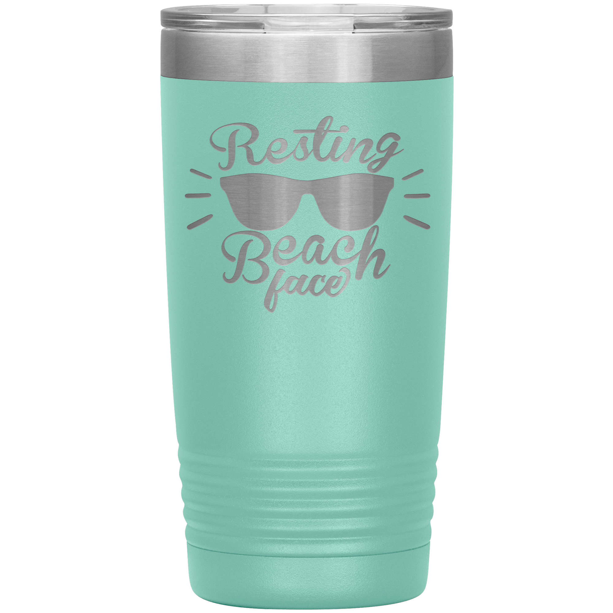 "RESTING BEACH FACE" Tumbler