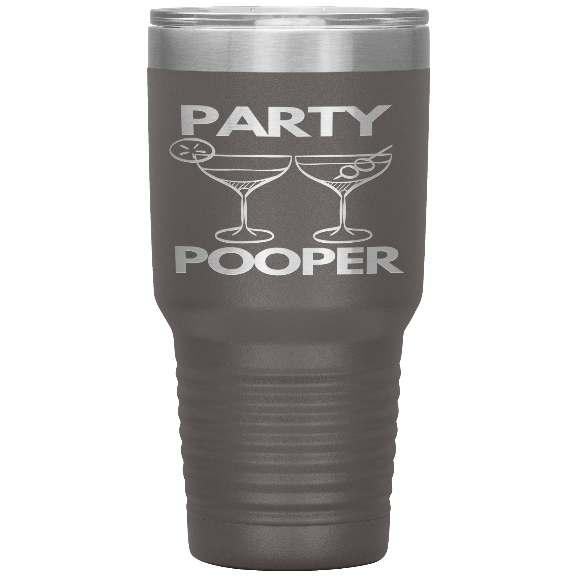 "PARTY POOPER"TUMBLER