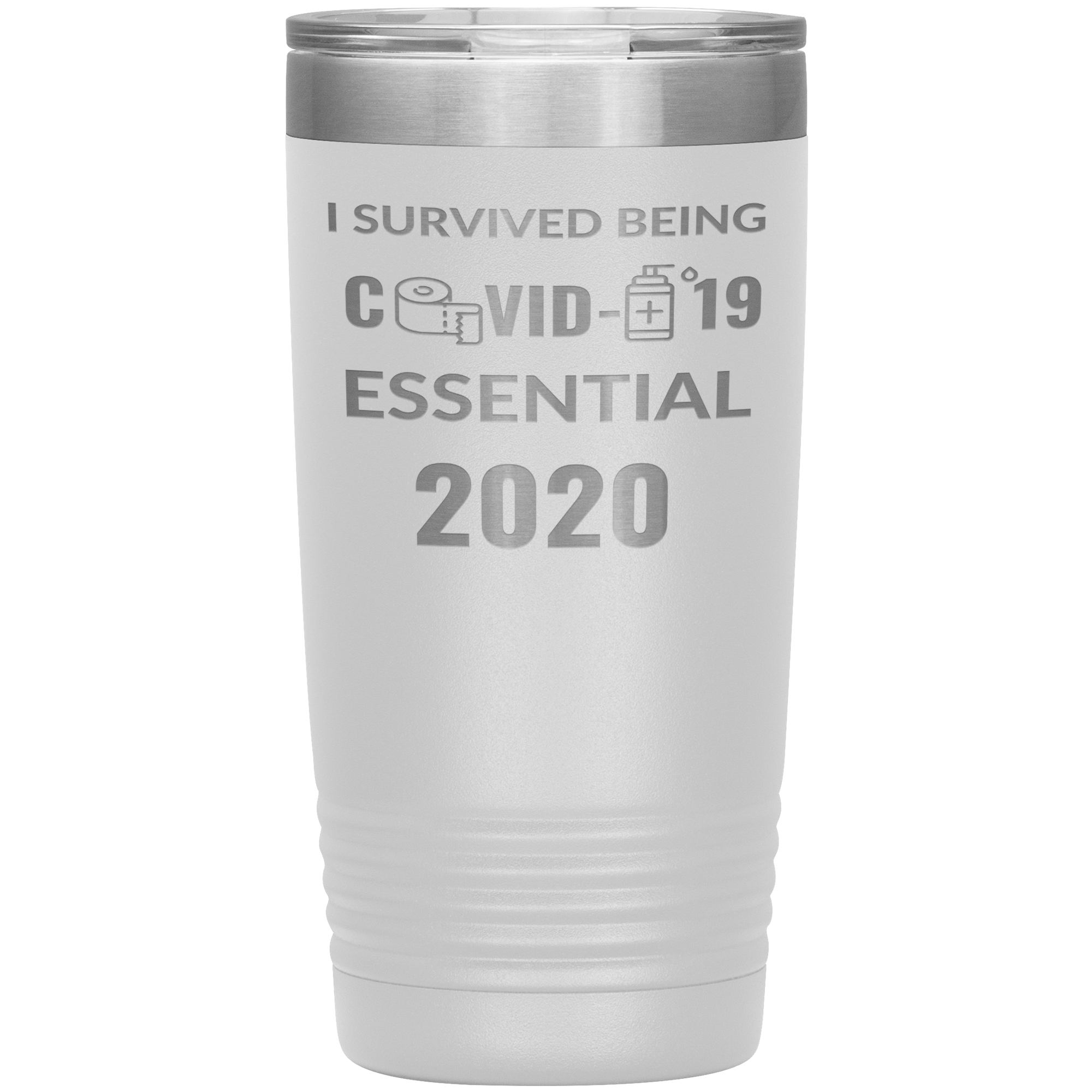 "I SURVIVED COVID-19 ESSENTIAL 2020"TUMBLER