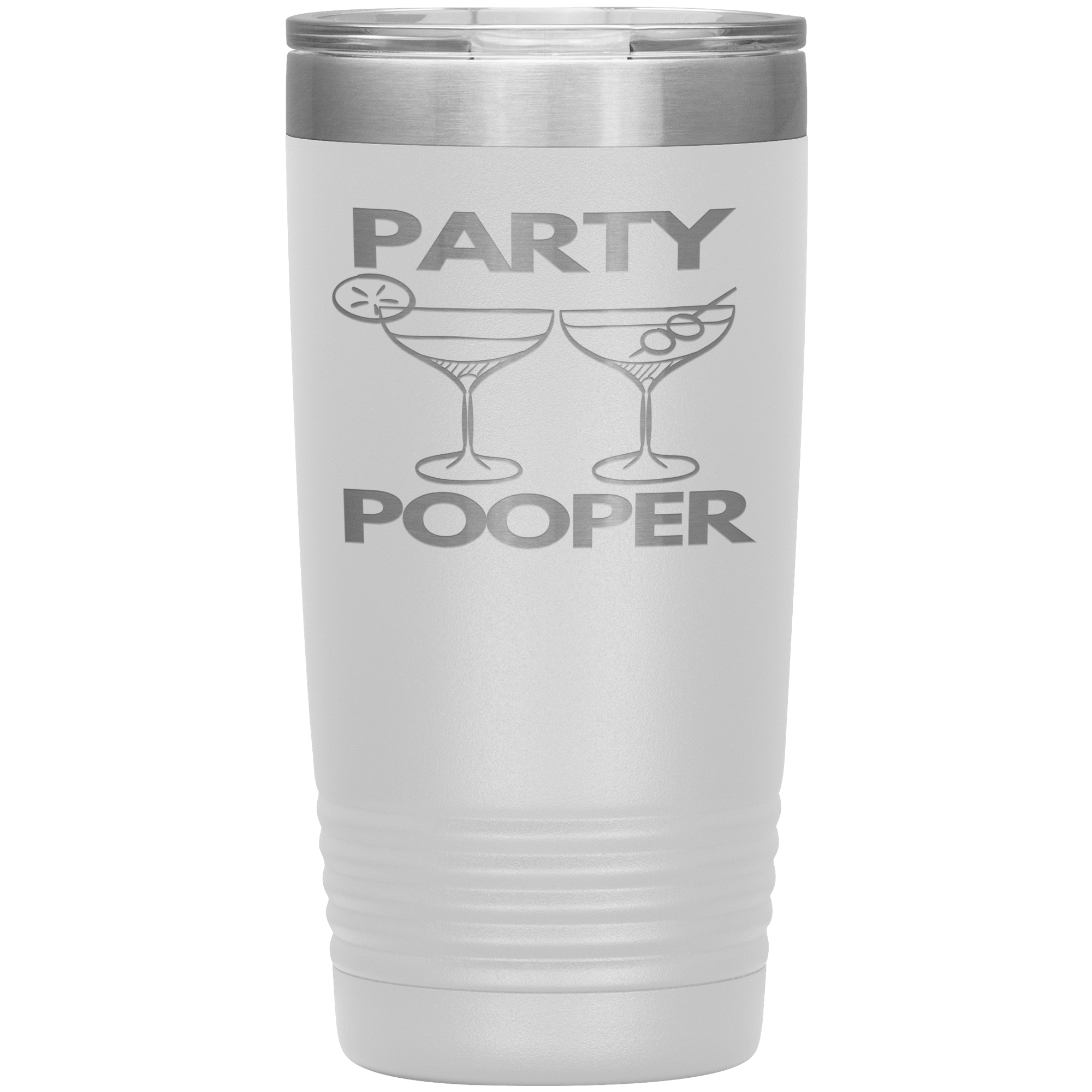 "PARTY POOPER"TUMBLER