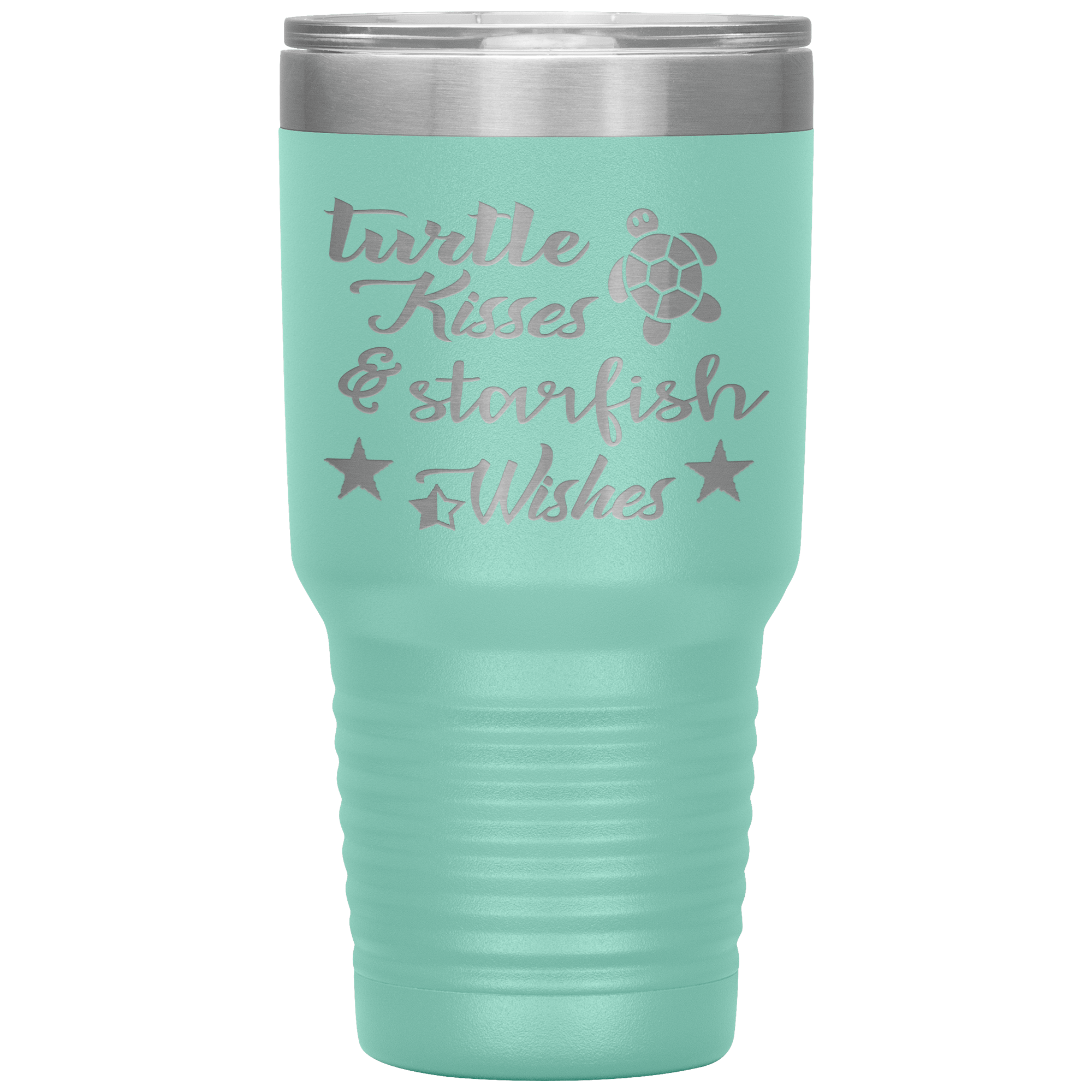 "Turtle kisses & Starfish Wishes" Tumbler