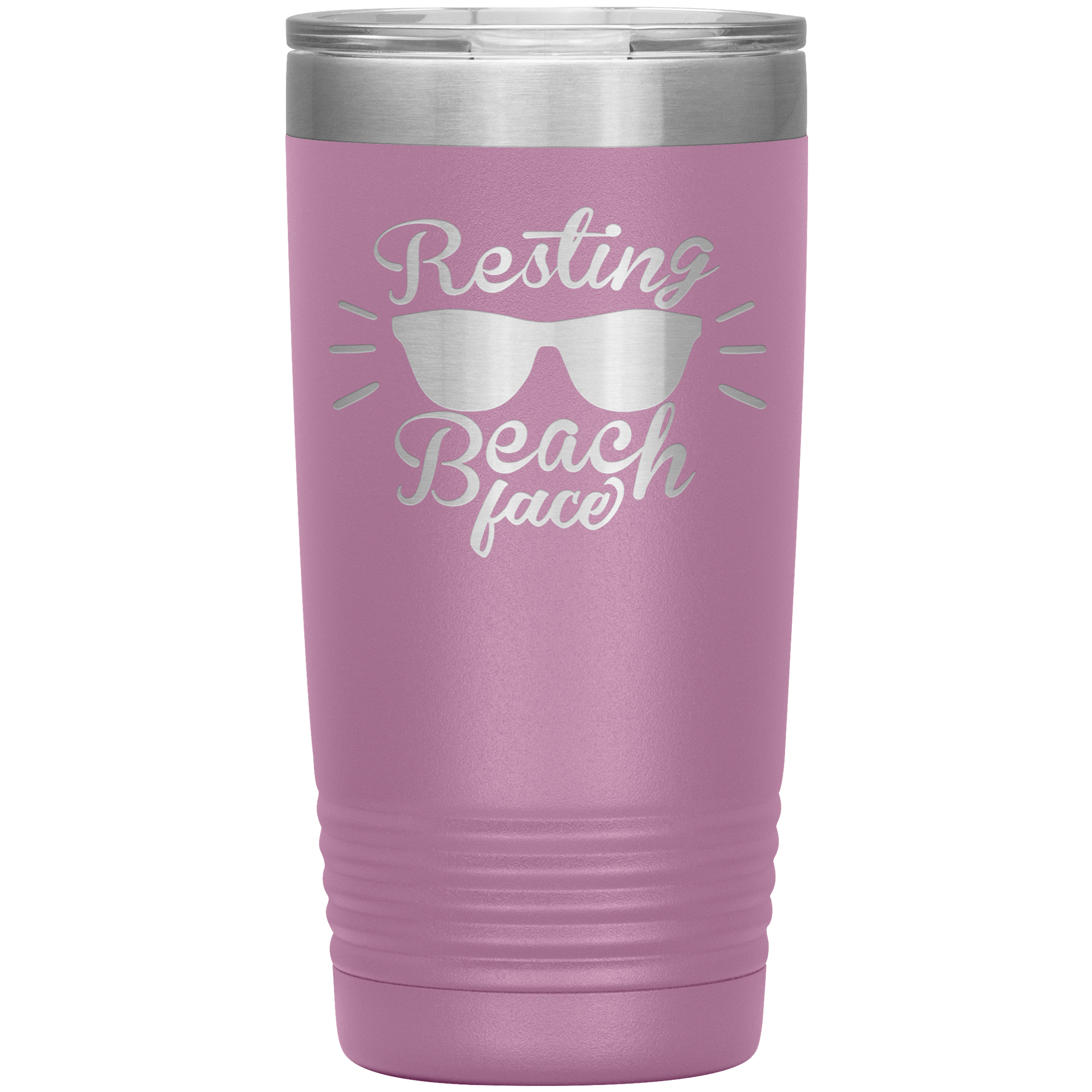 "RESTING BEACH FACE" Tumbler