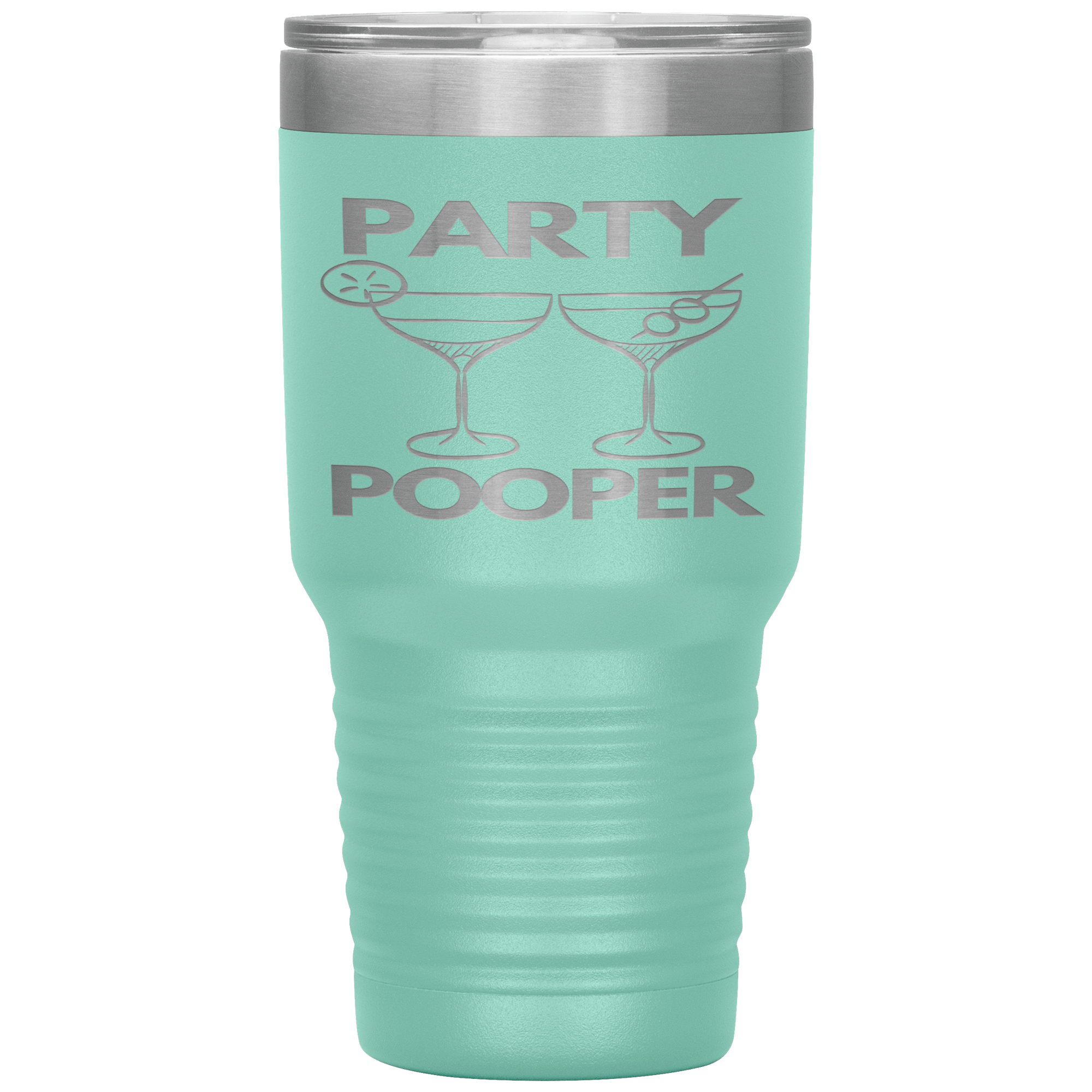 "PARTY POOPER"TUMBLER