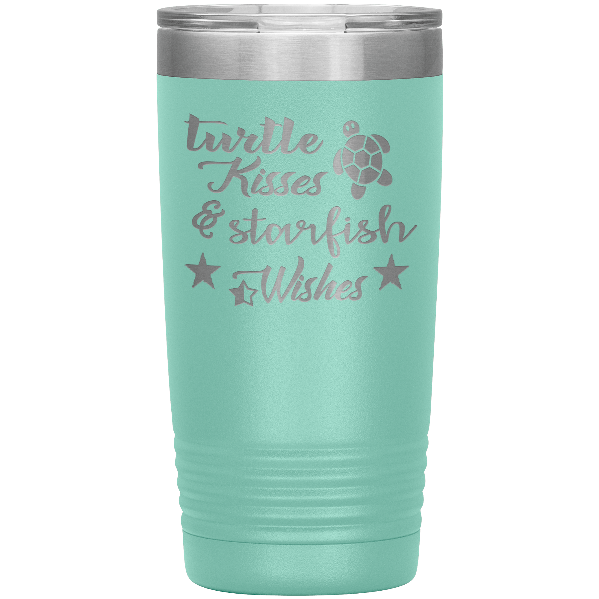 "Turtle kisses & Starfish Wishes" Tumbler