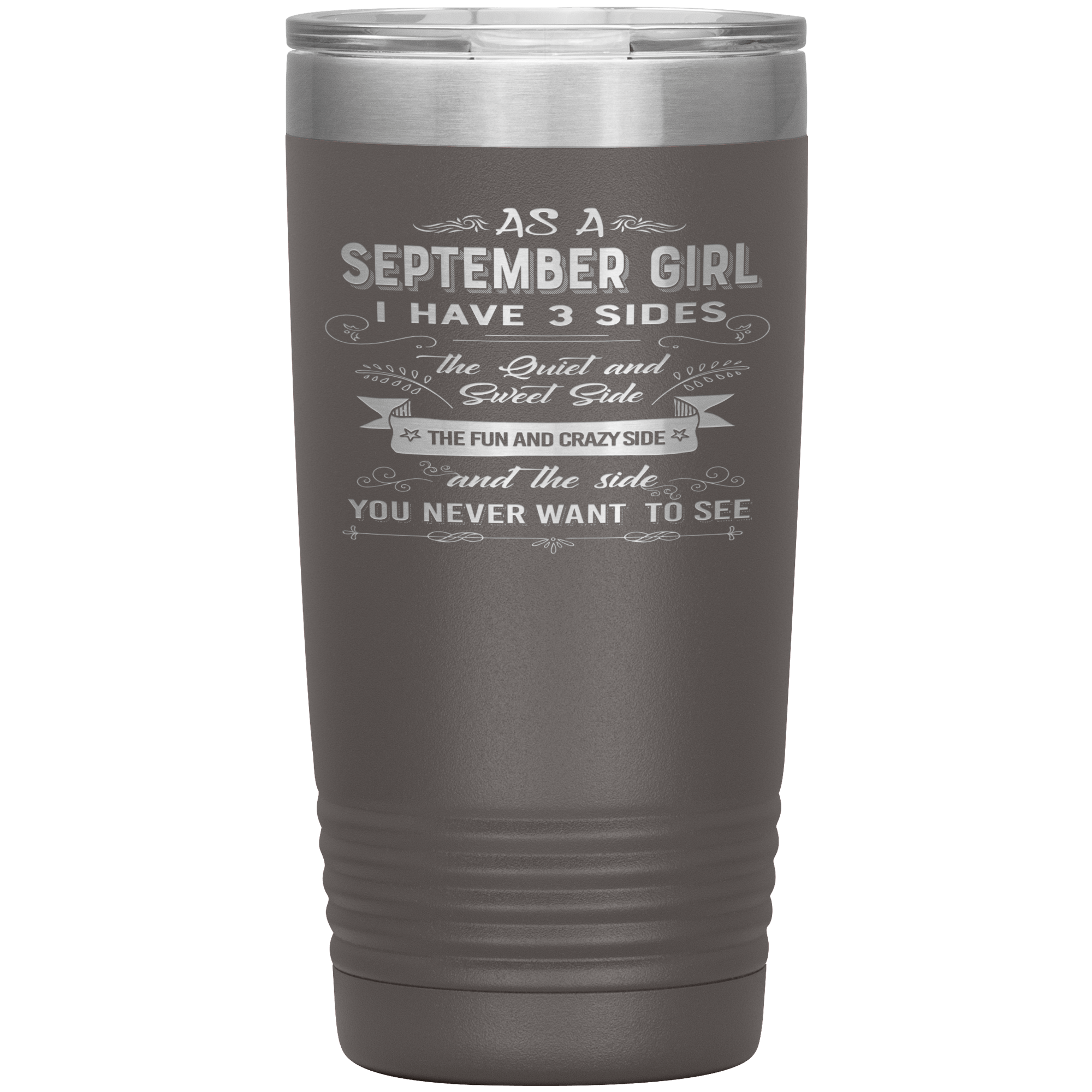 "September Girls 3 sides" Tumbler