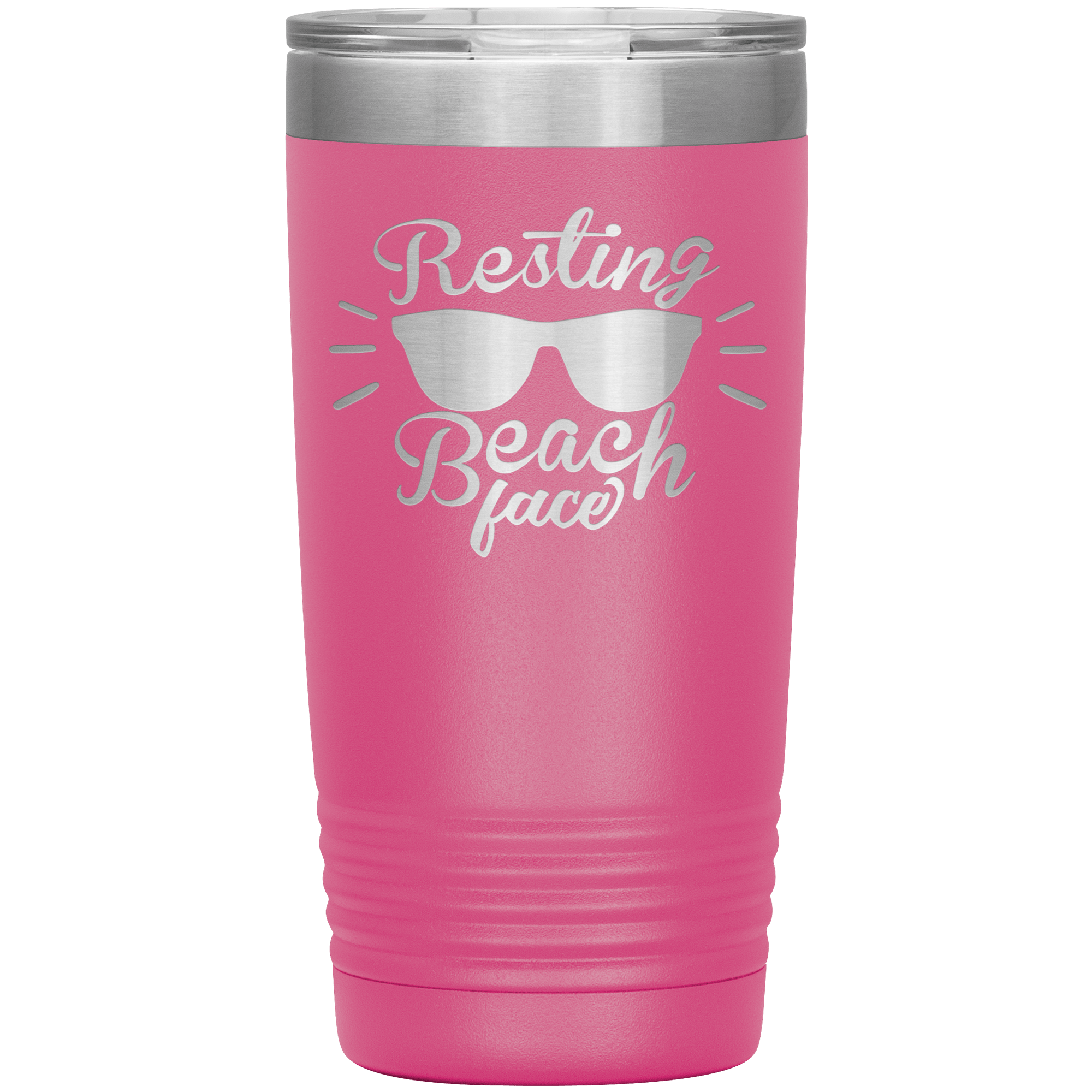 "RESTING BEACH FACE" Tumbler