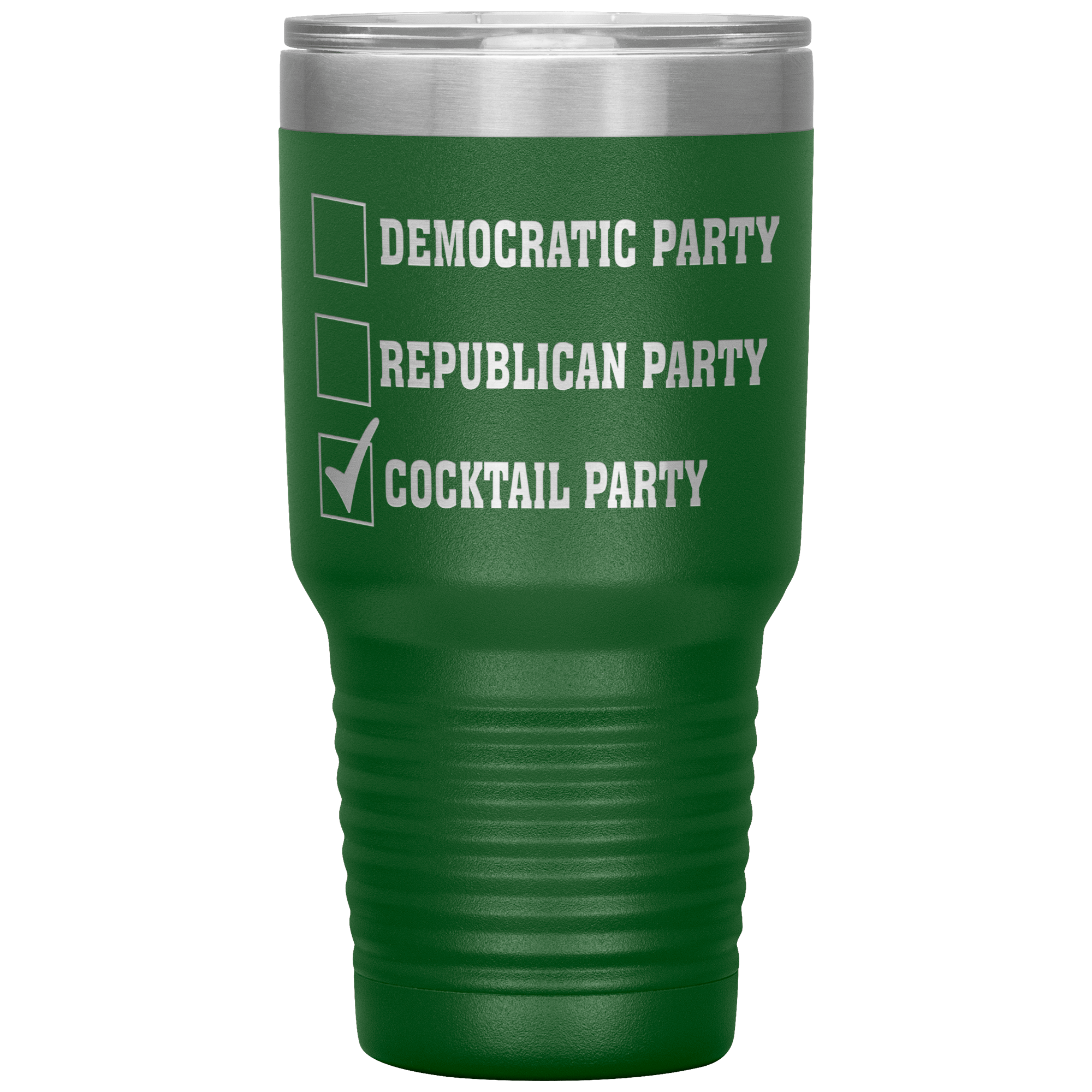 "DEMOCRATIC PARTY REPUBLICAN PARTY COCKTAIL PARTY"TUMBLER