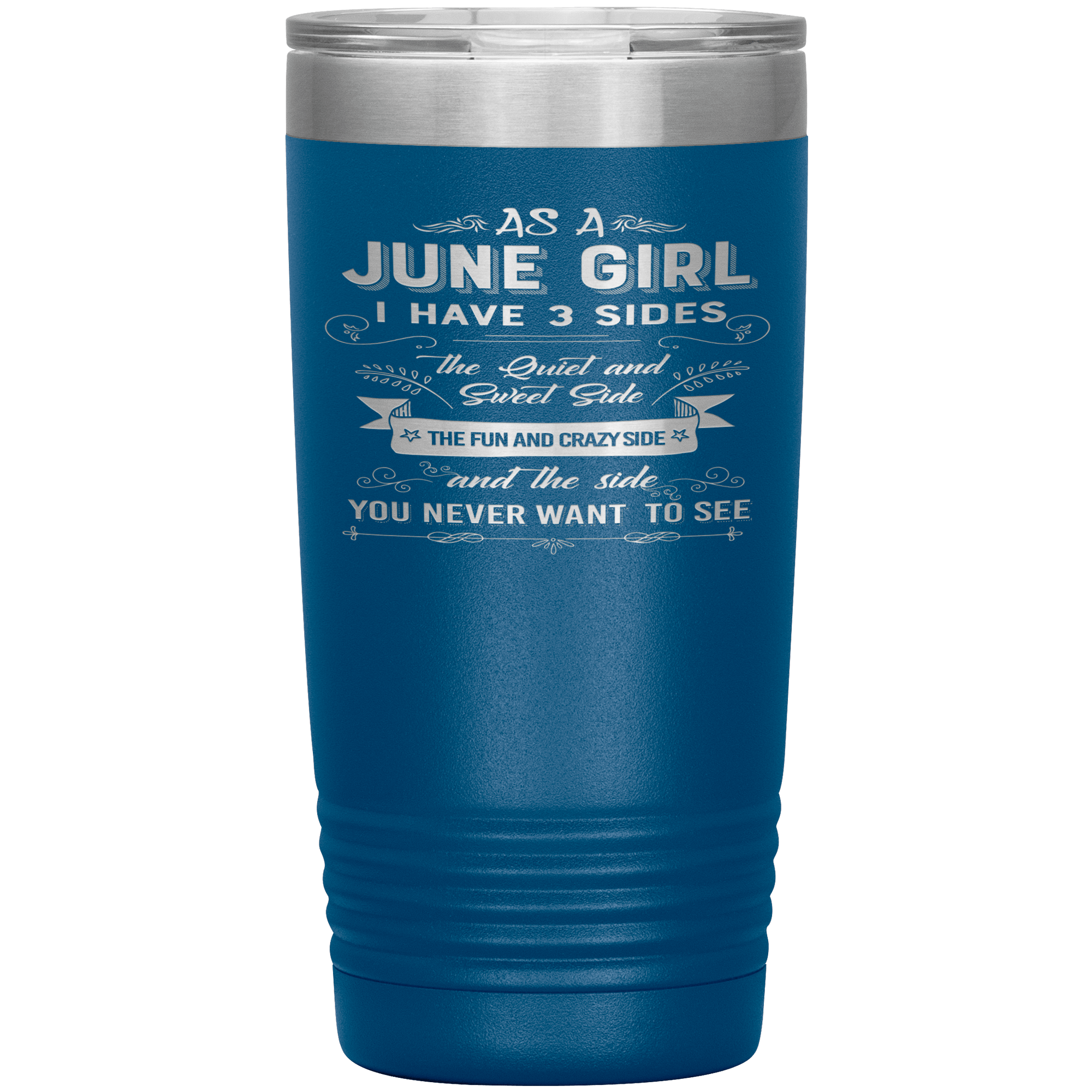 "June Girls 3 Sides" Tumbler